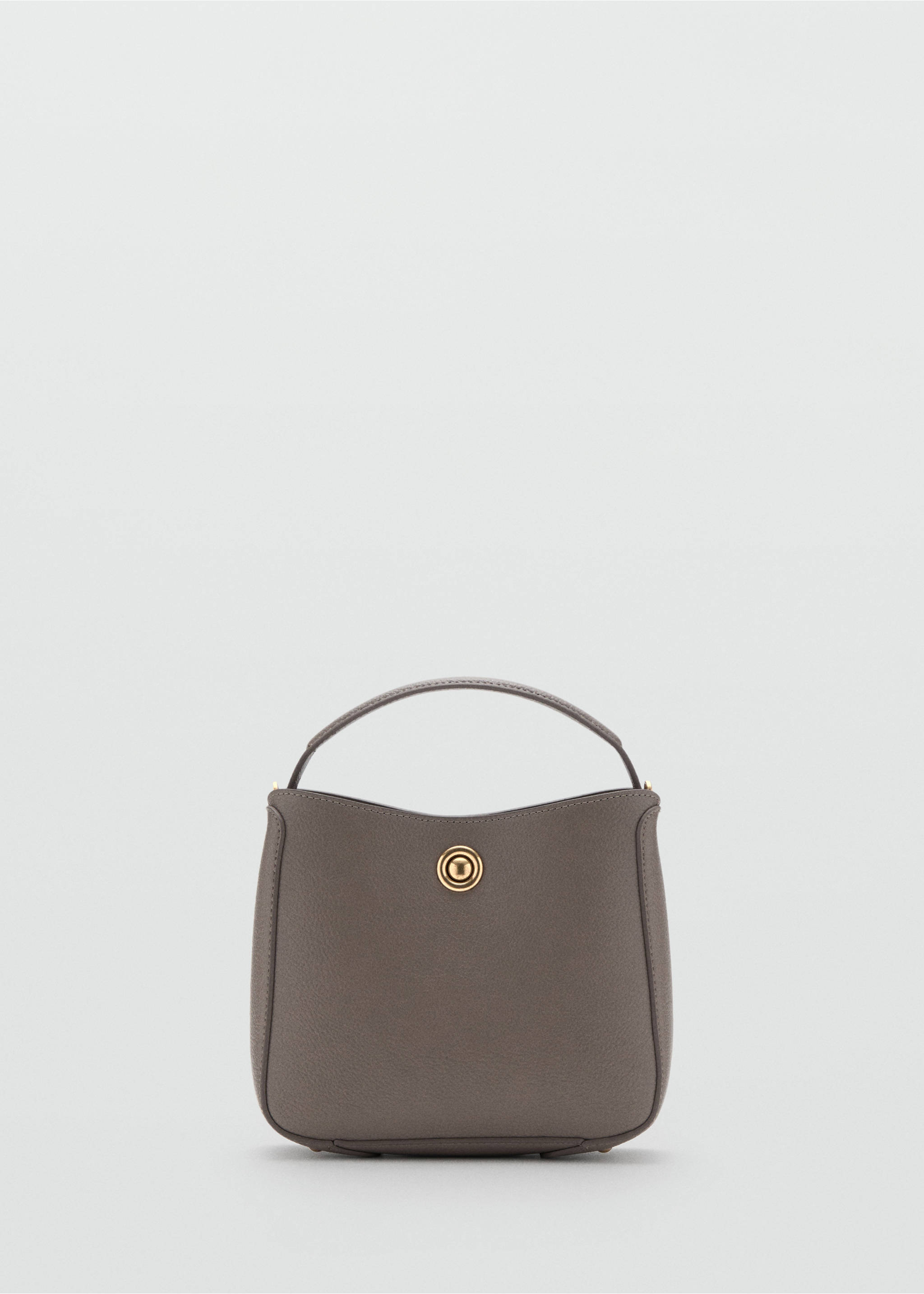 Small bucket bag with metal detail - Article without model, Light/Pastel Brown. Ref: 27071197-00.