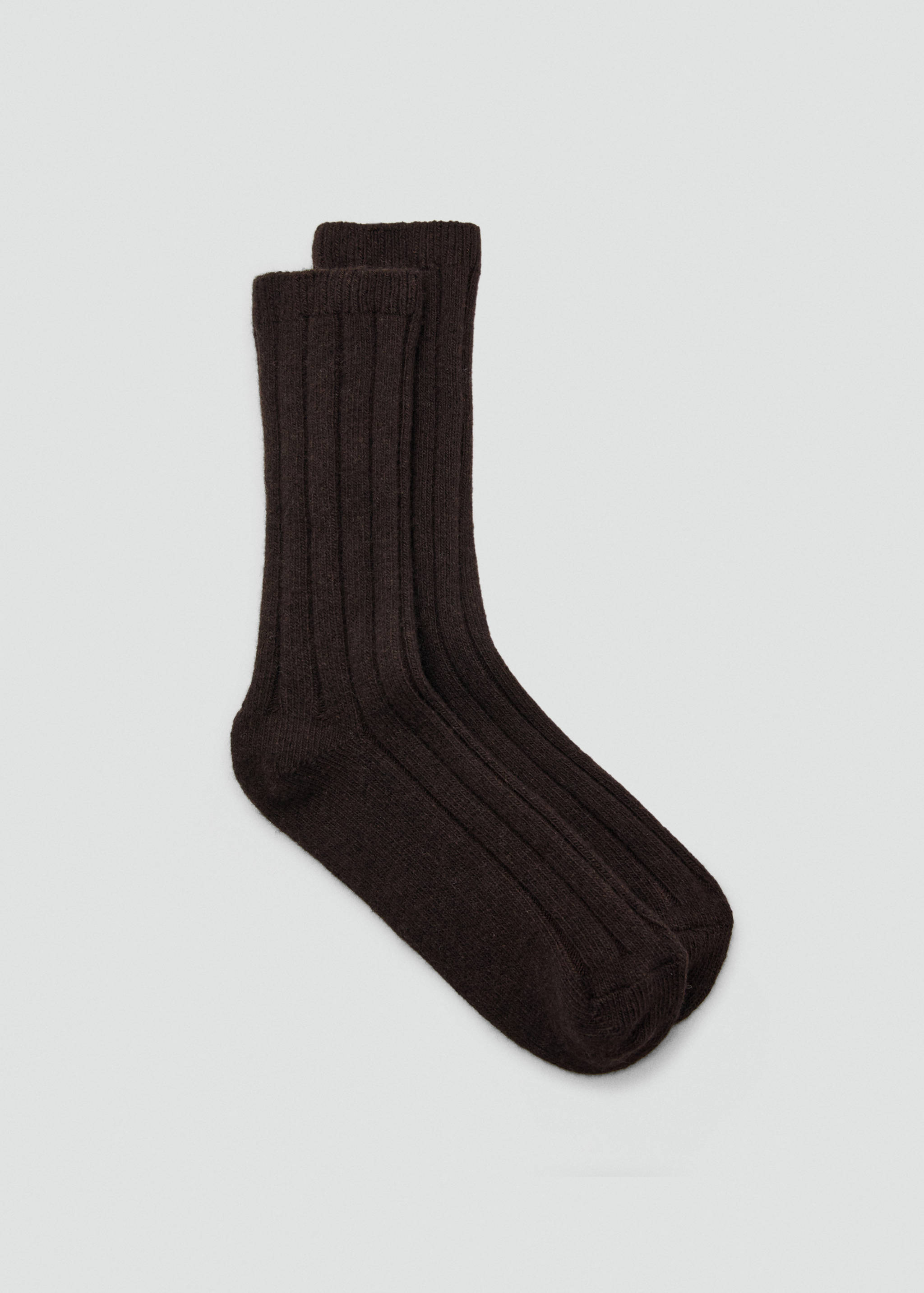 Ribbed wool blend socks - Article without model