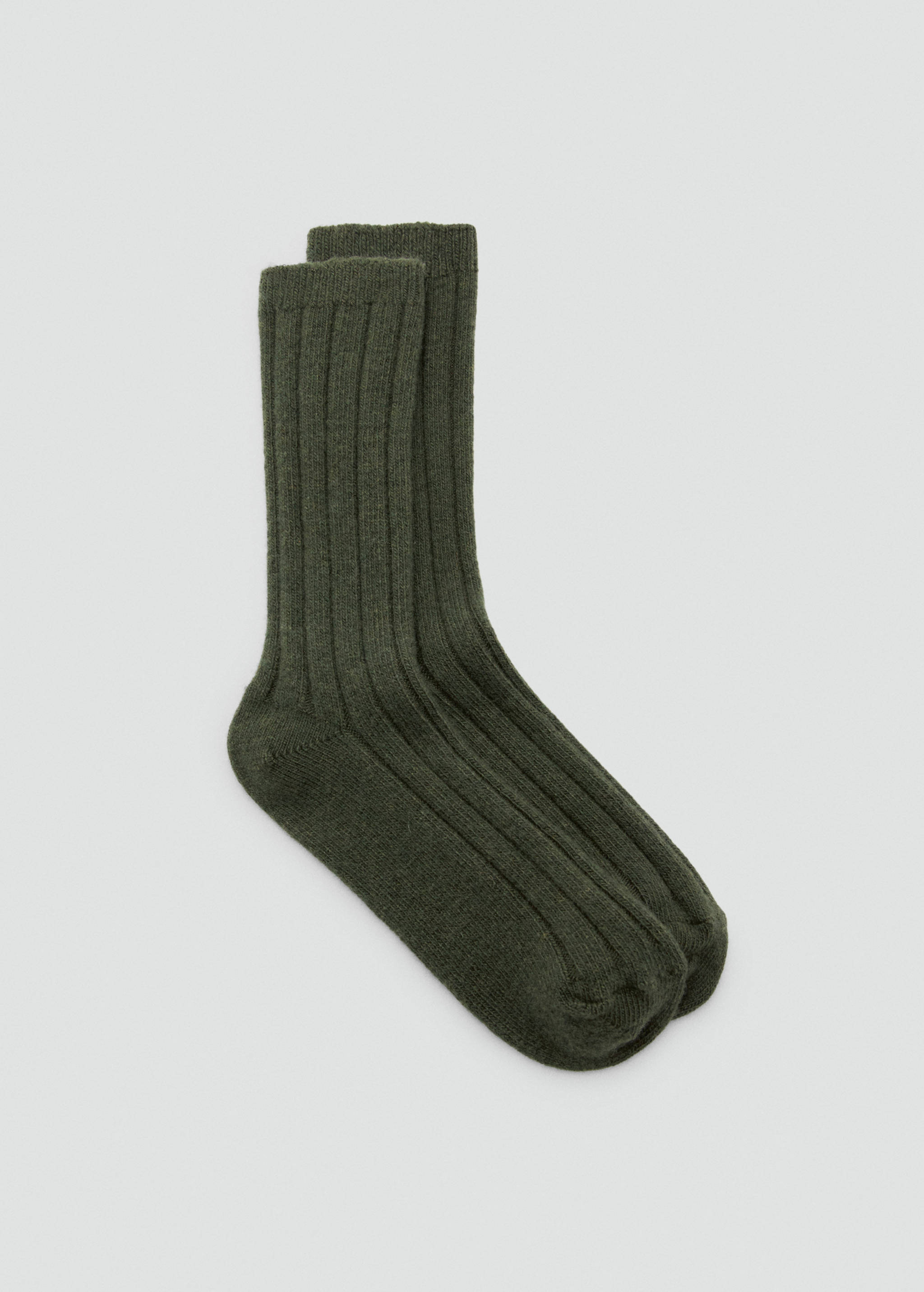 Ribbed wool blend socks - Article without model