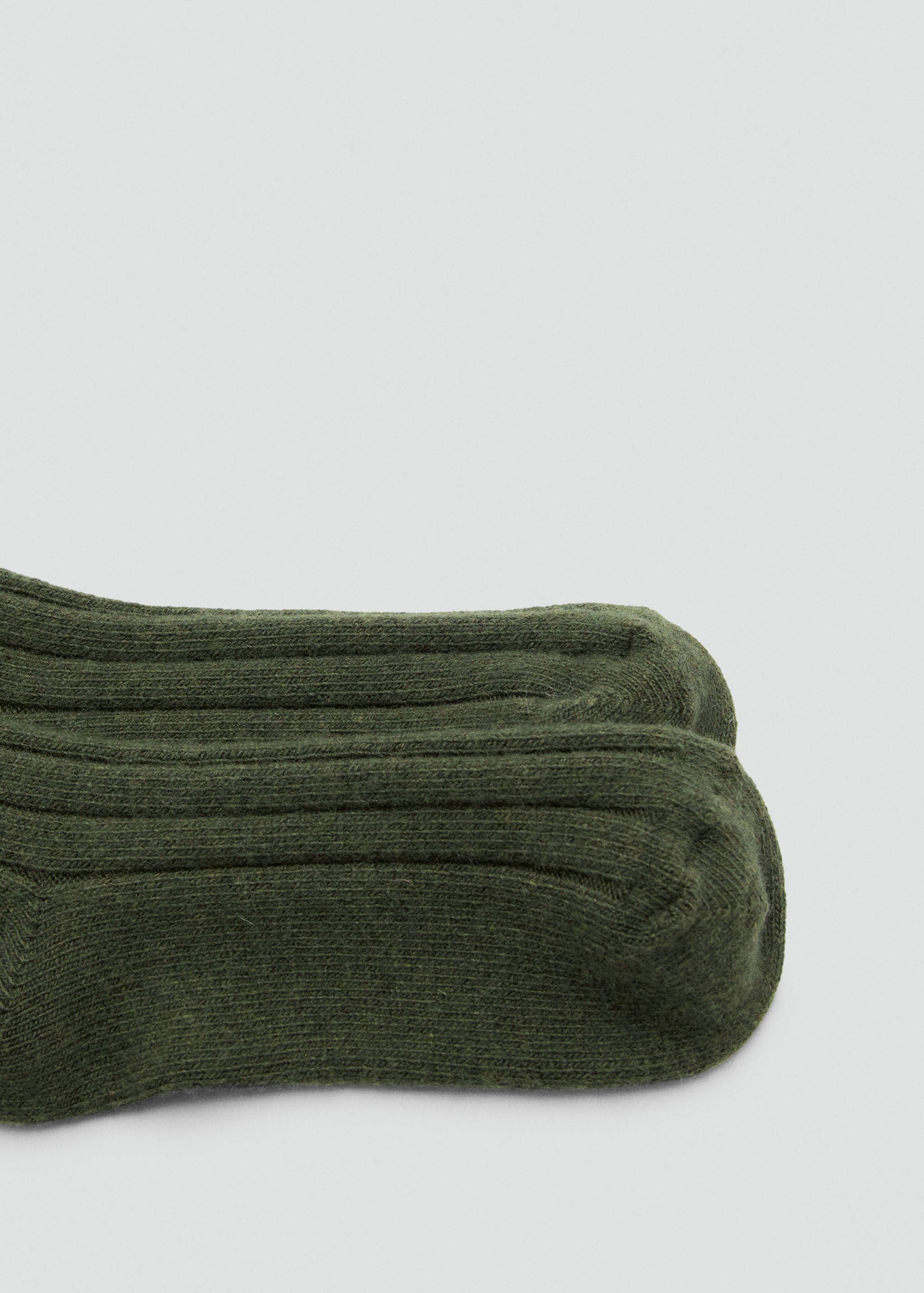 Ribbed wool blend socks - Details of the article 1