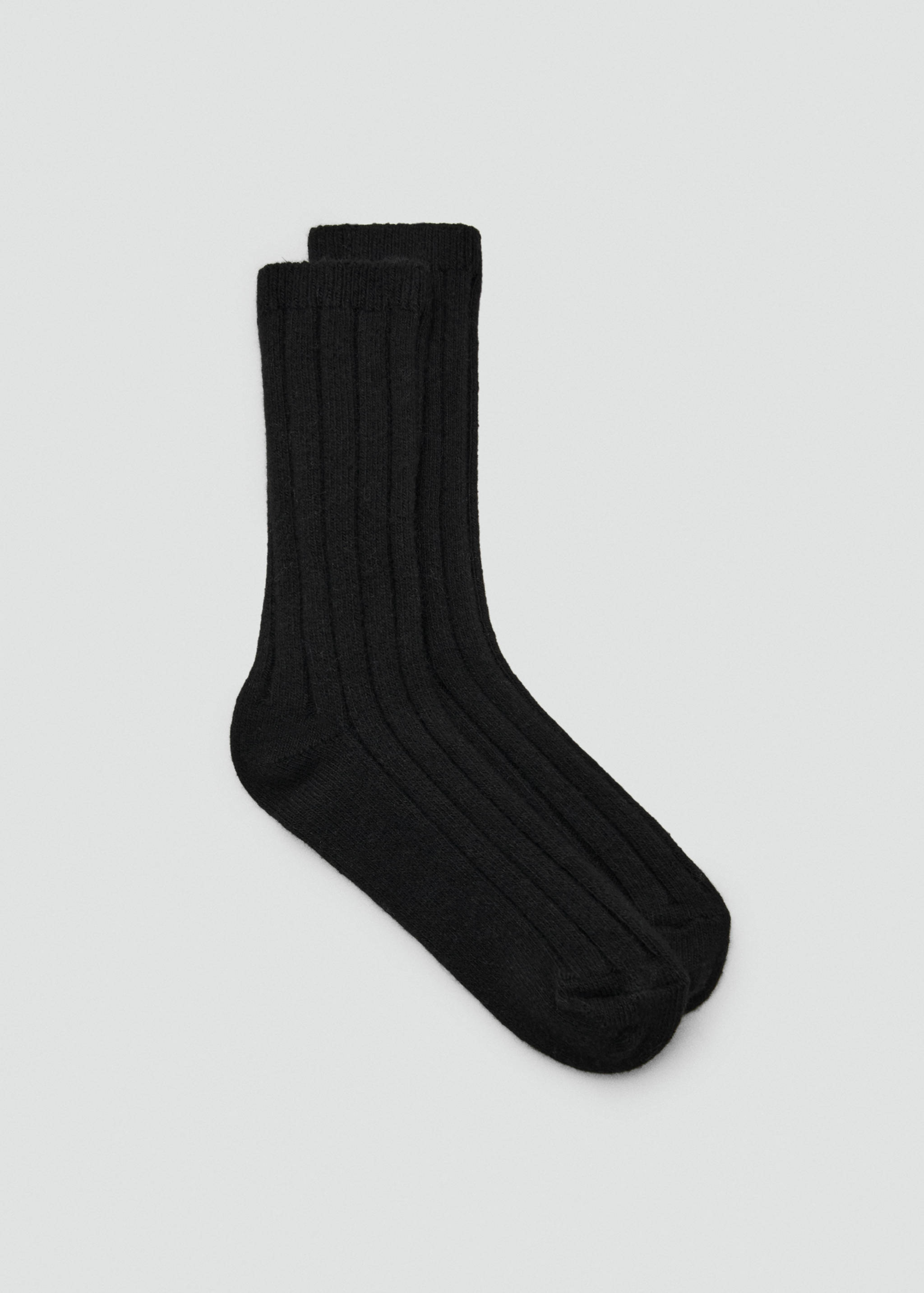 Ribbed wool blend socks - Article without model
