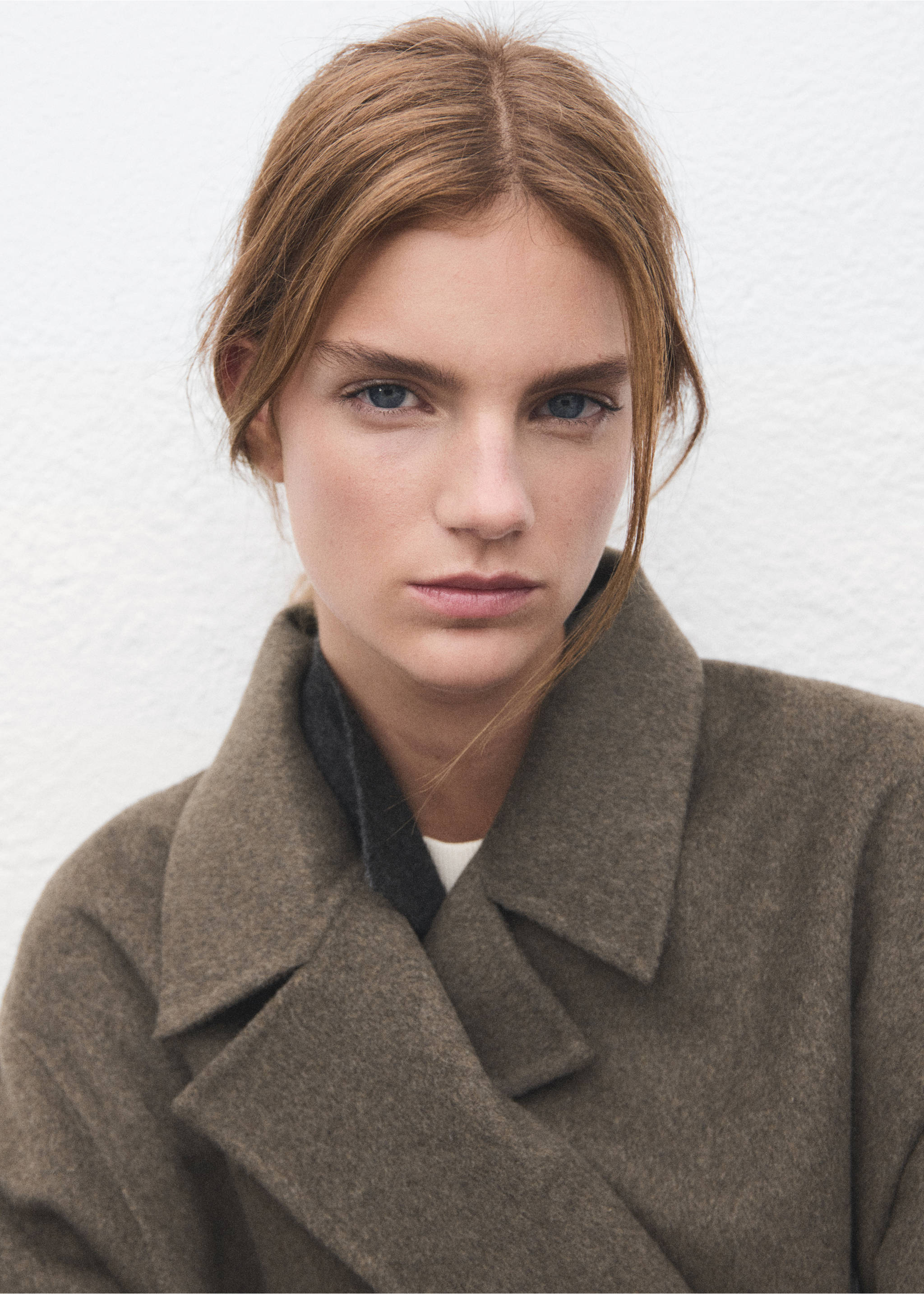 Manteau laine fait main oversize - Détail de l'article 2, Marron moyen. Ref: 27071208-00.