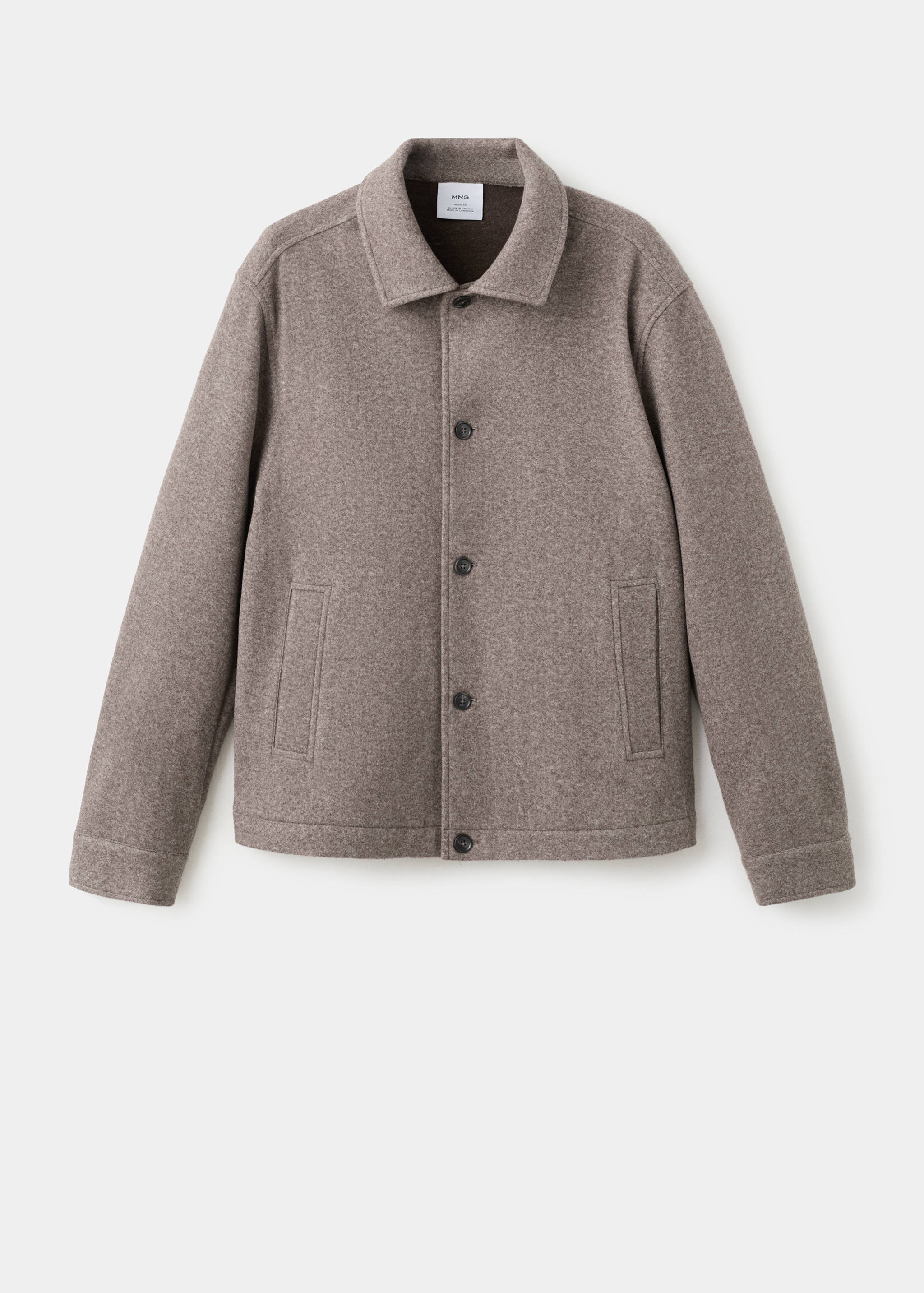 Regular fit flannel overshirt - Article without model