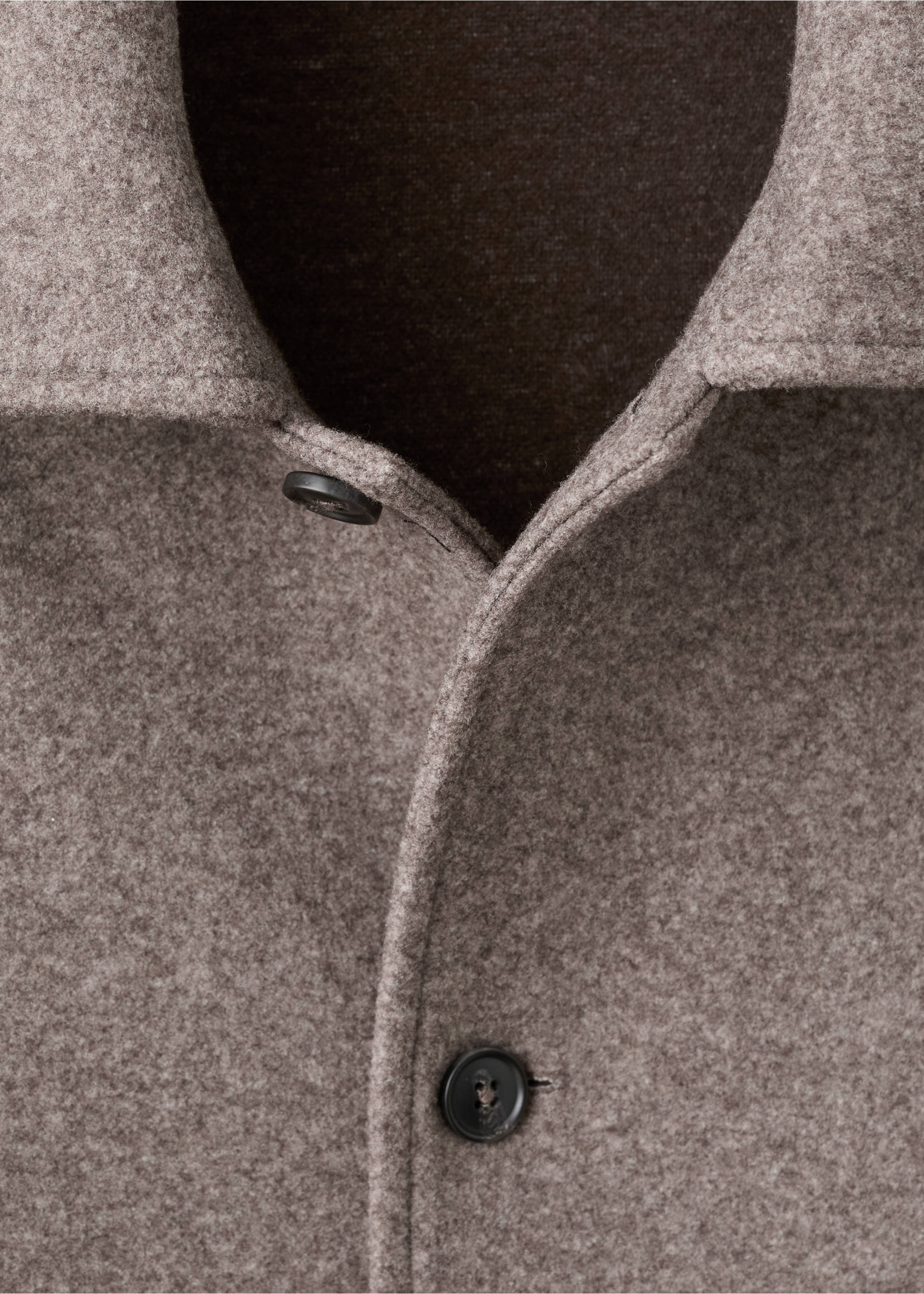 Surchemise flanelle regular-fit - Détail de l'article 8, Marron moyen. Ref: 27071211-00.