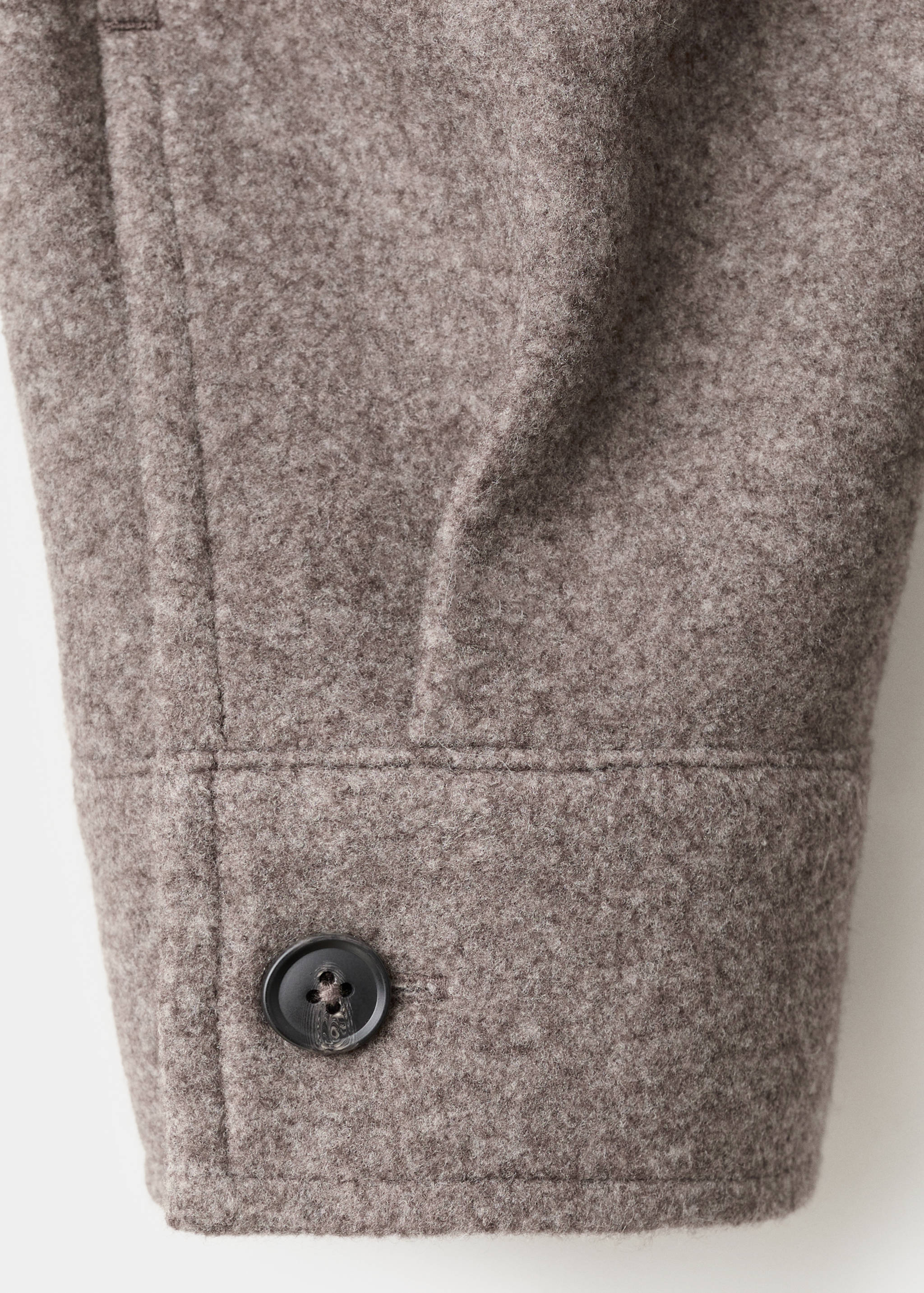 Regular fit flannel overshirt - Details of the article 0