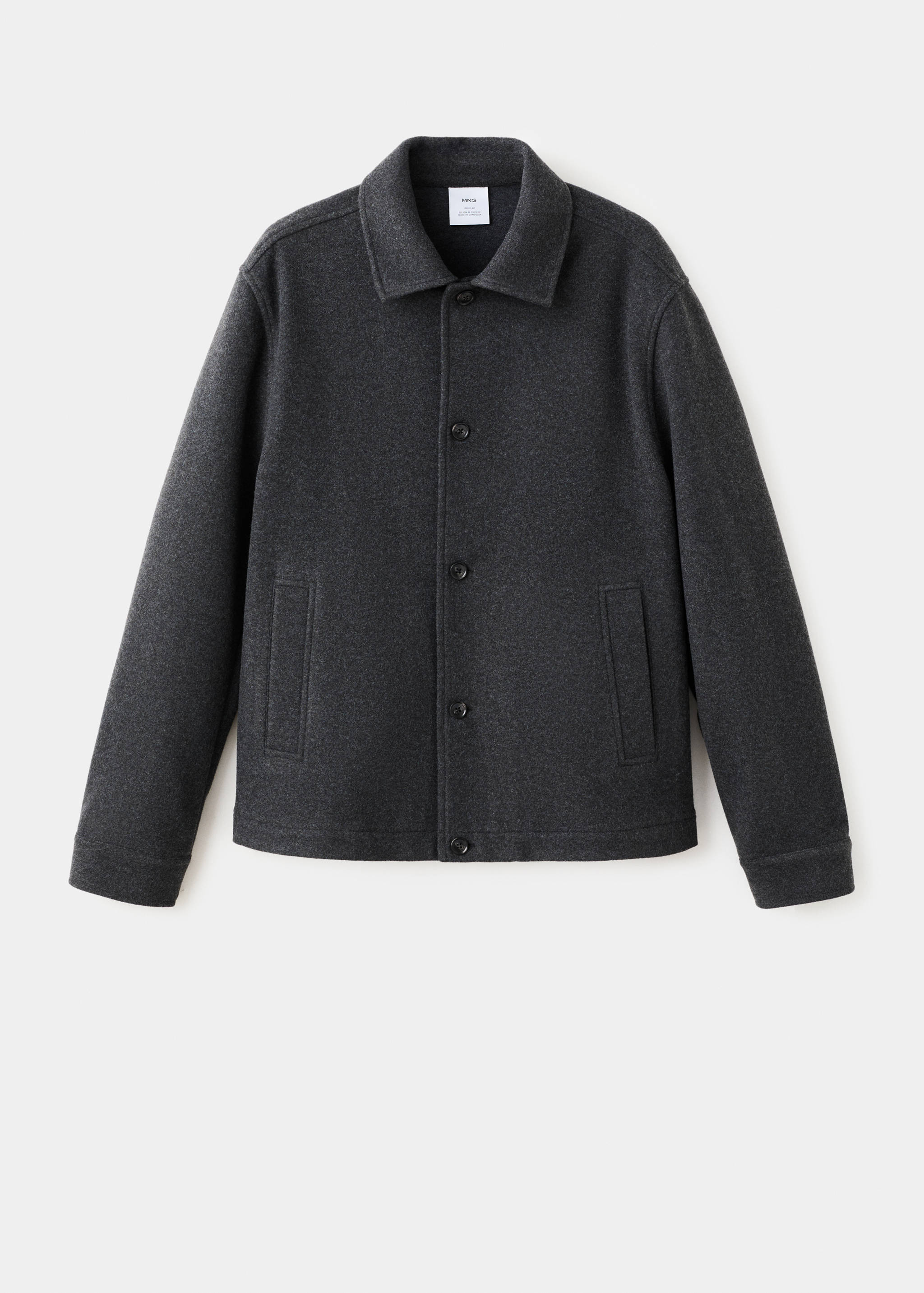 Regular fit flannel overshirt - Article without model