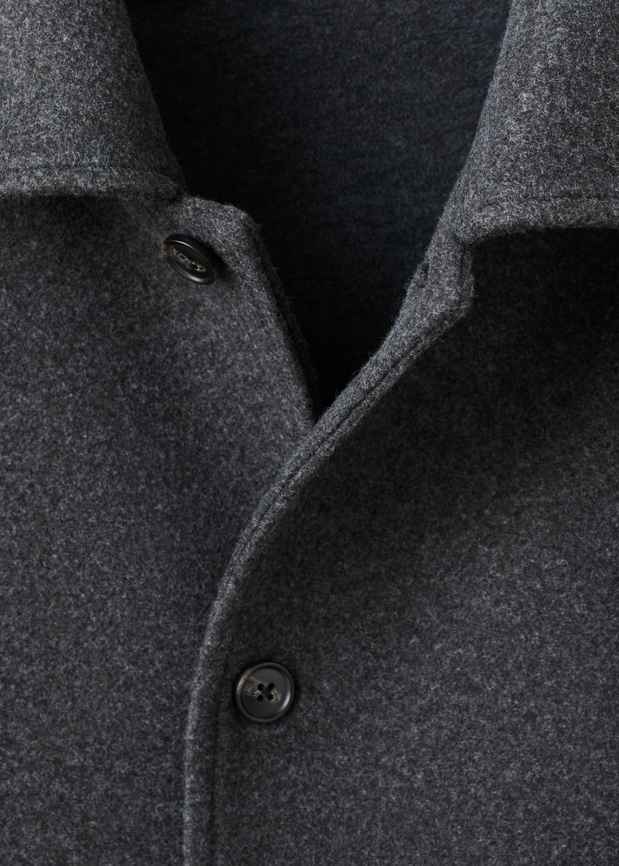 Regular fit flannel overshirt - Details of the article 8