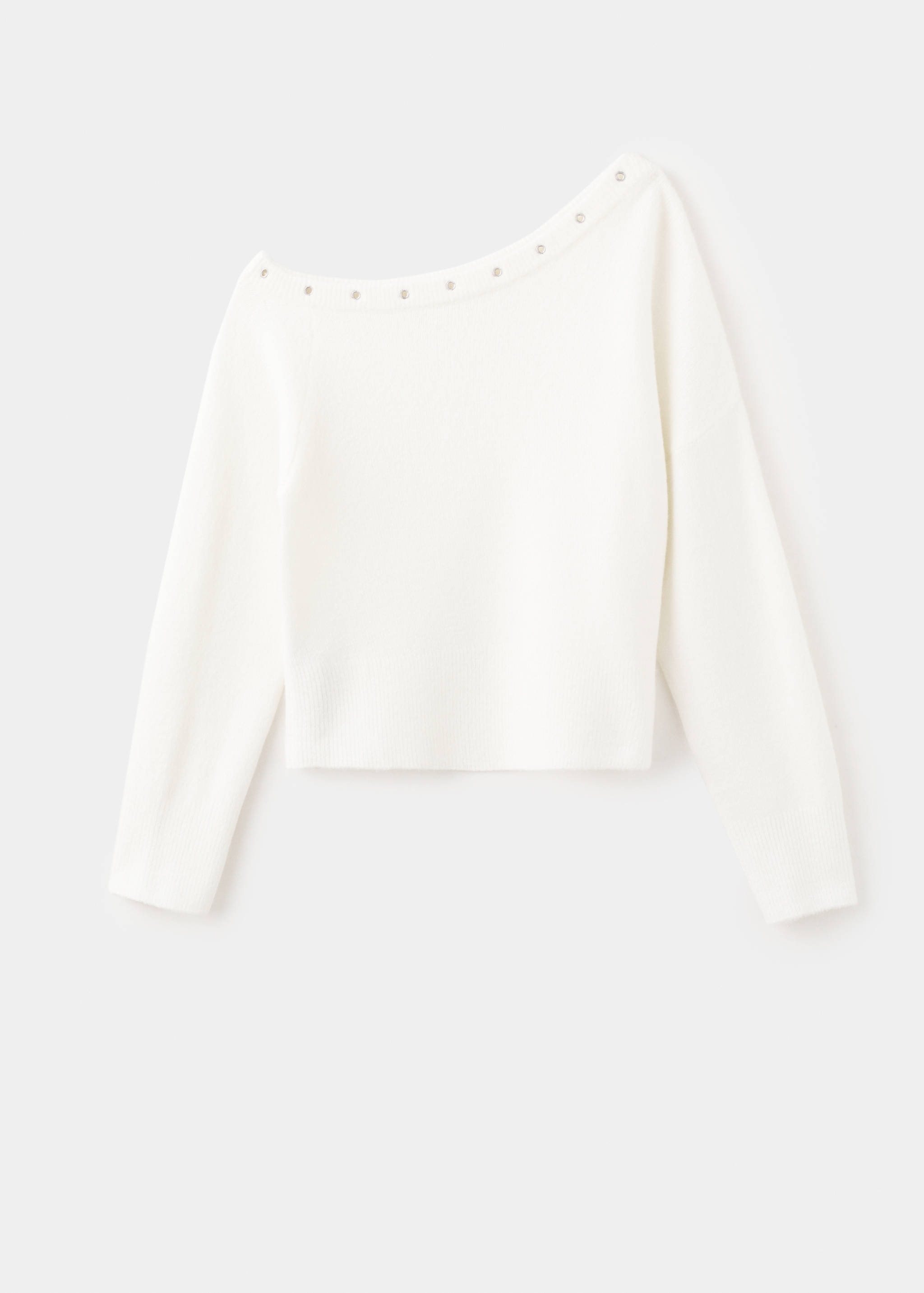 Asymmetrischer Pullover mit Nieten - Artikel ohne Model