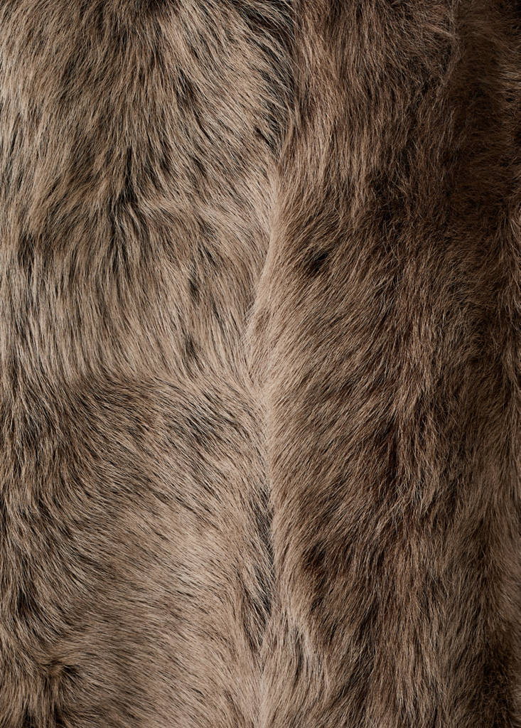 Reversible fur coat — Tobacco Brown