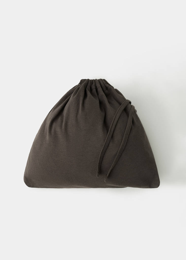Two-piece plain cotton pyjamas — Chocolate