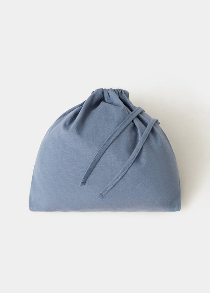Two-piece plain cotton pyjamas — Ink Blue