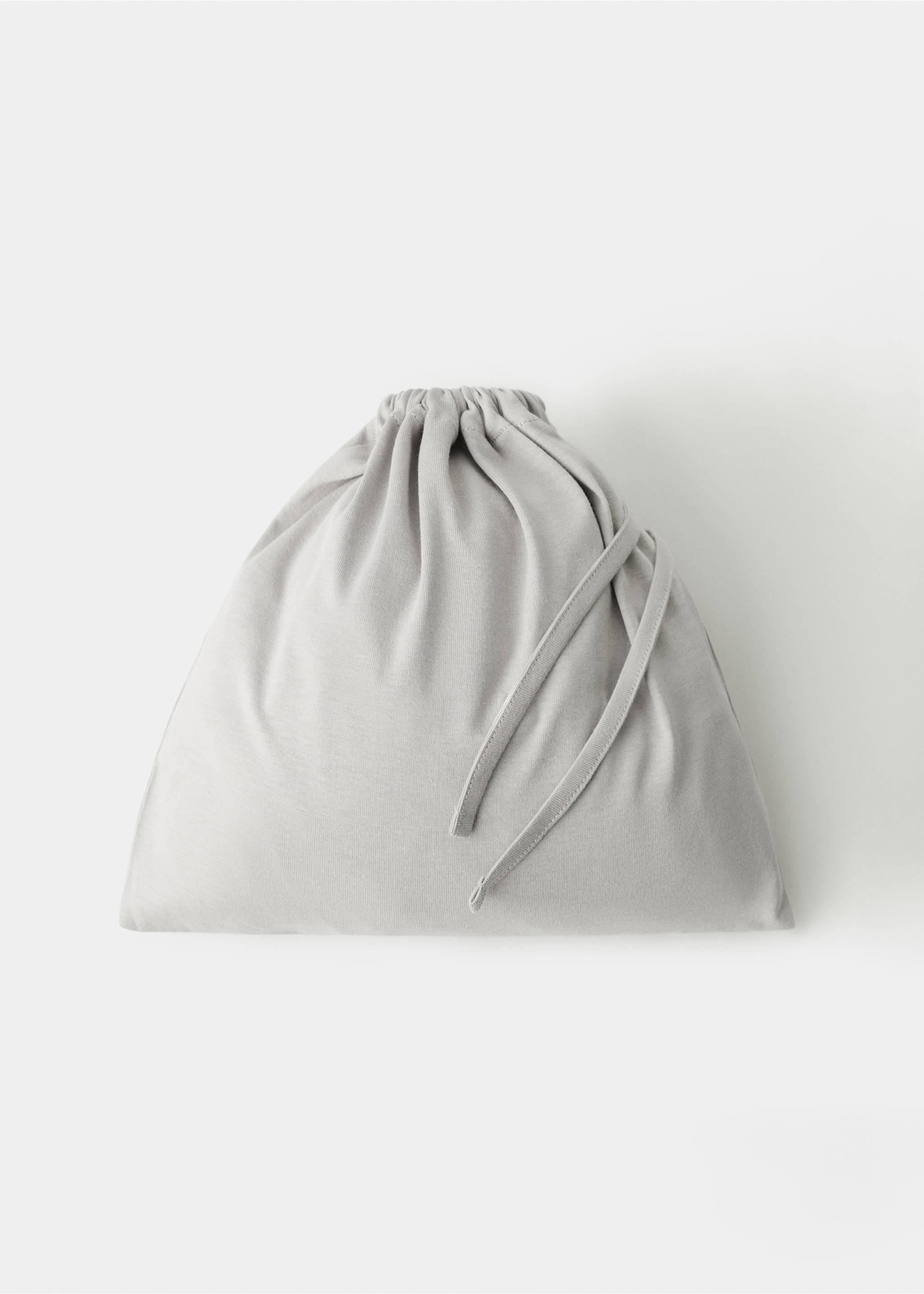 Two-piece plain cotton pyjamas - Details of the article 0, Grey. Ref: 27071215-00.
