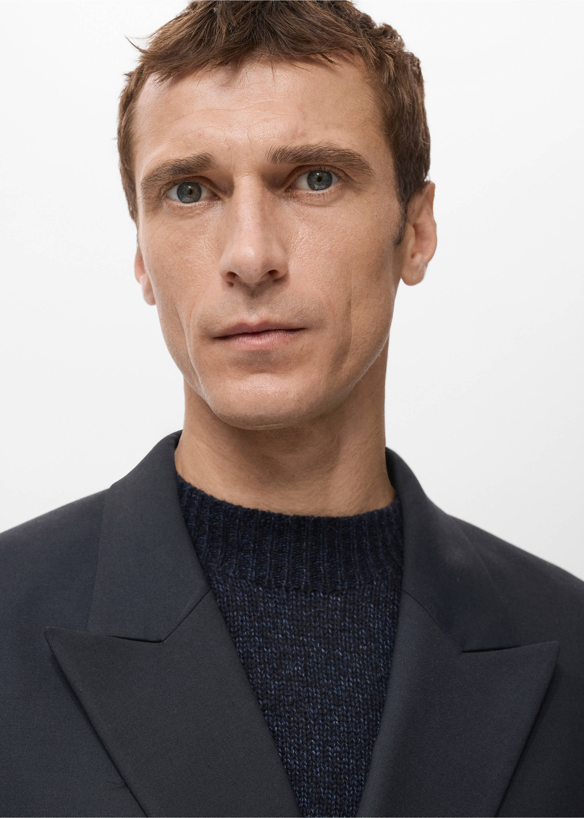 波士顿修身双排扣西装外套 - null, 海军蓝. Ref: 27071219-00.