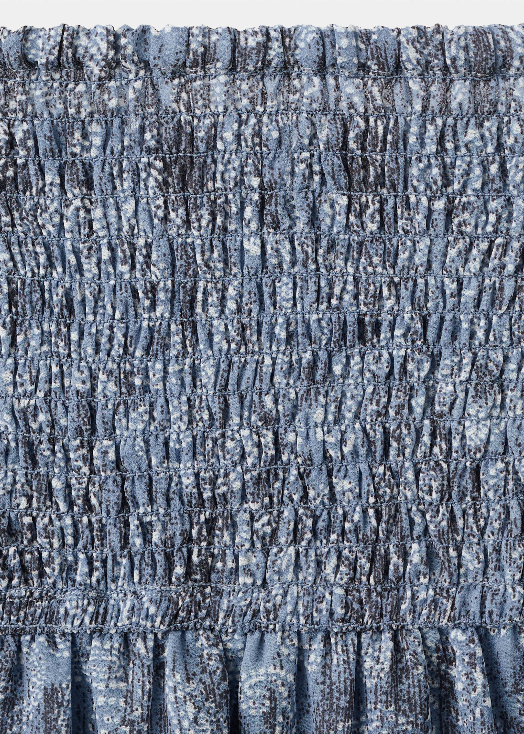 Длинная юбка с принтом - Деталь изделия 8, Небесно-голубой. Ref: 27071220-00.