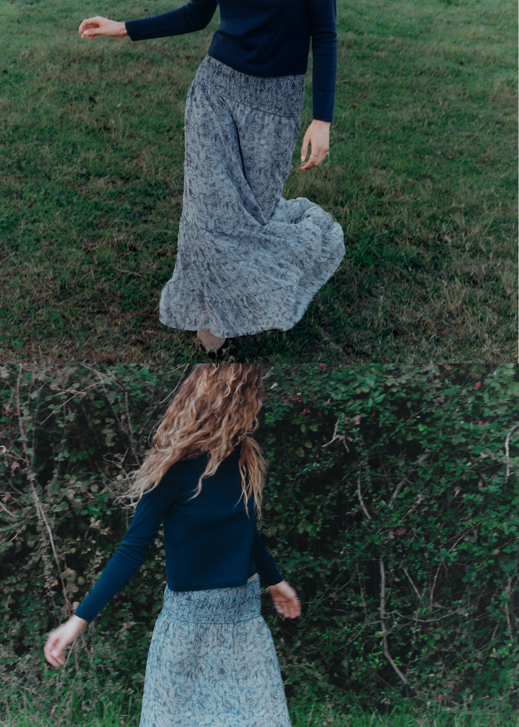 Printed long skirt - Details of the article 5