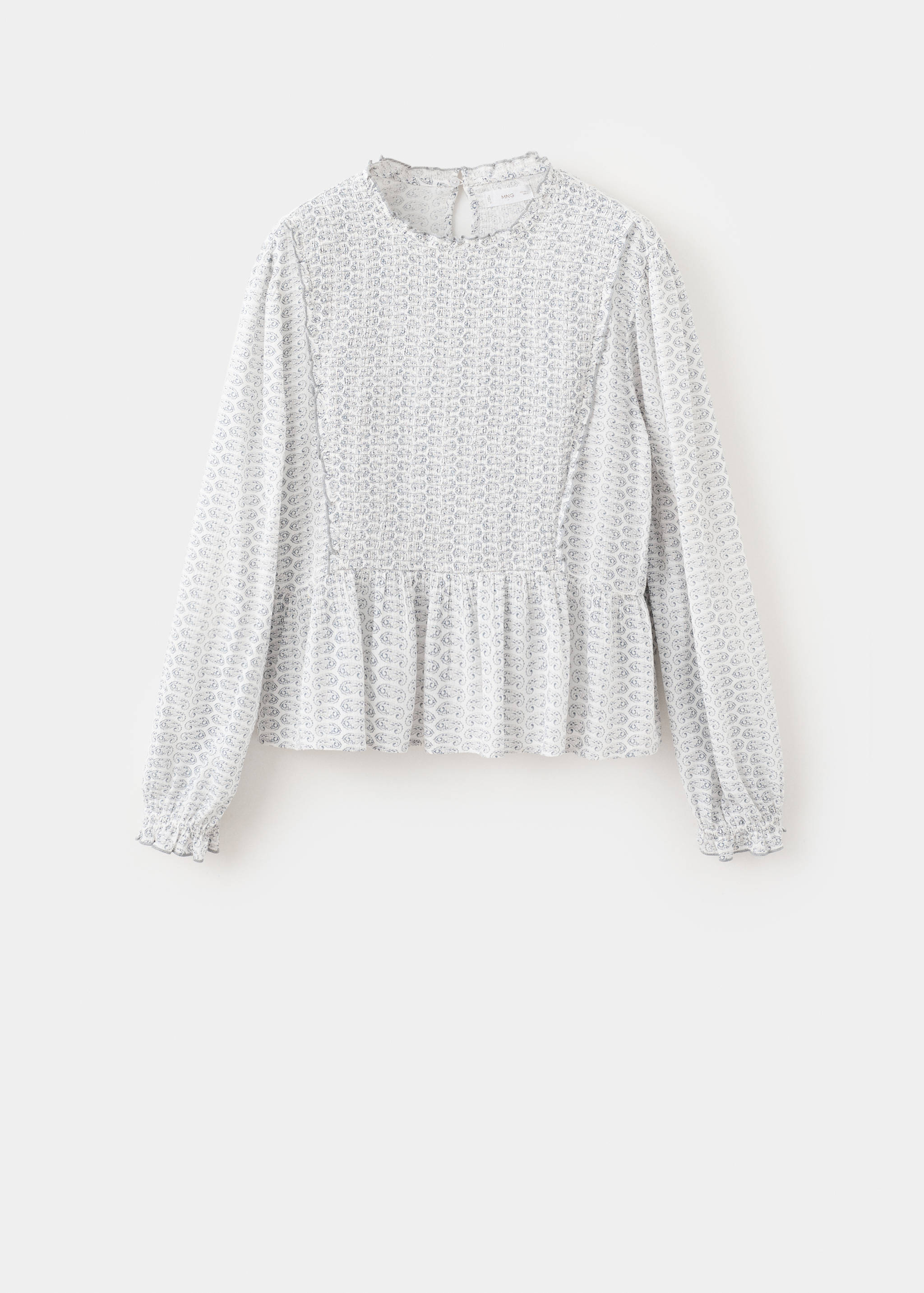 Blusa estampada fruncido - Artículo sin modelo