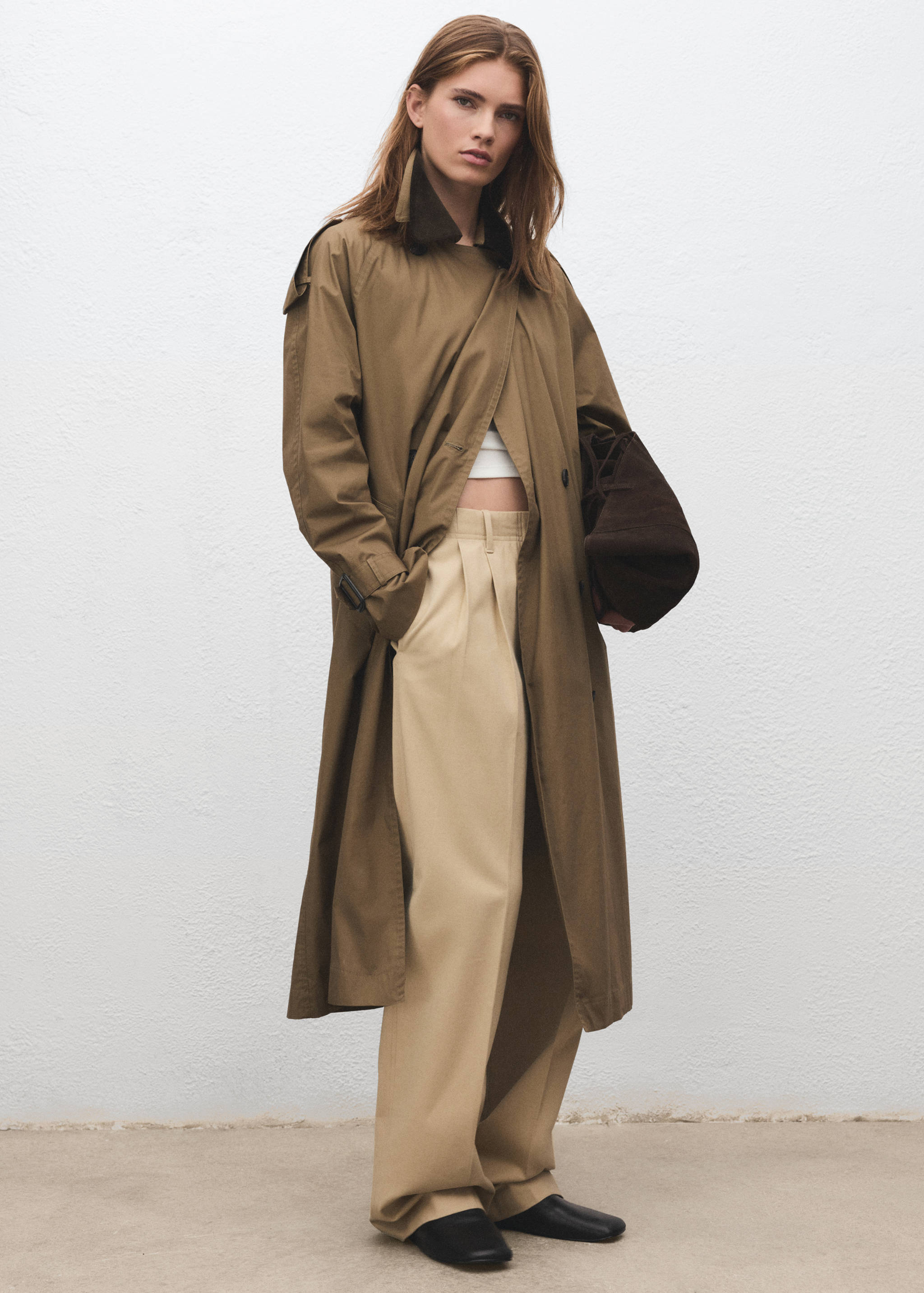 Sac cabas en daim nœud - Plan général