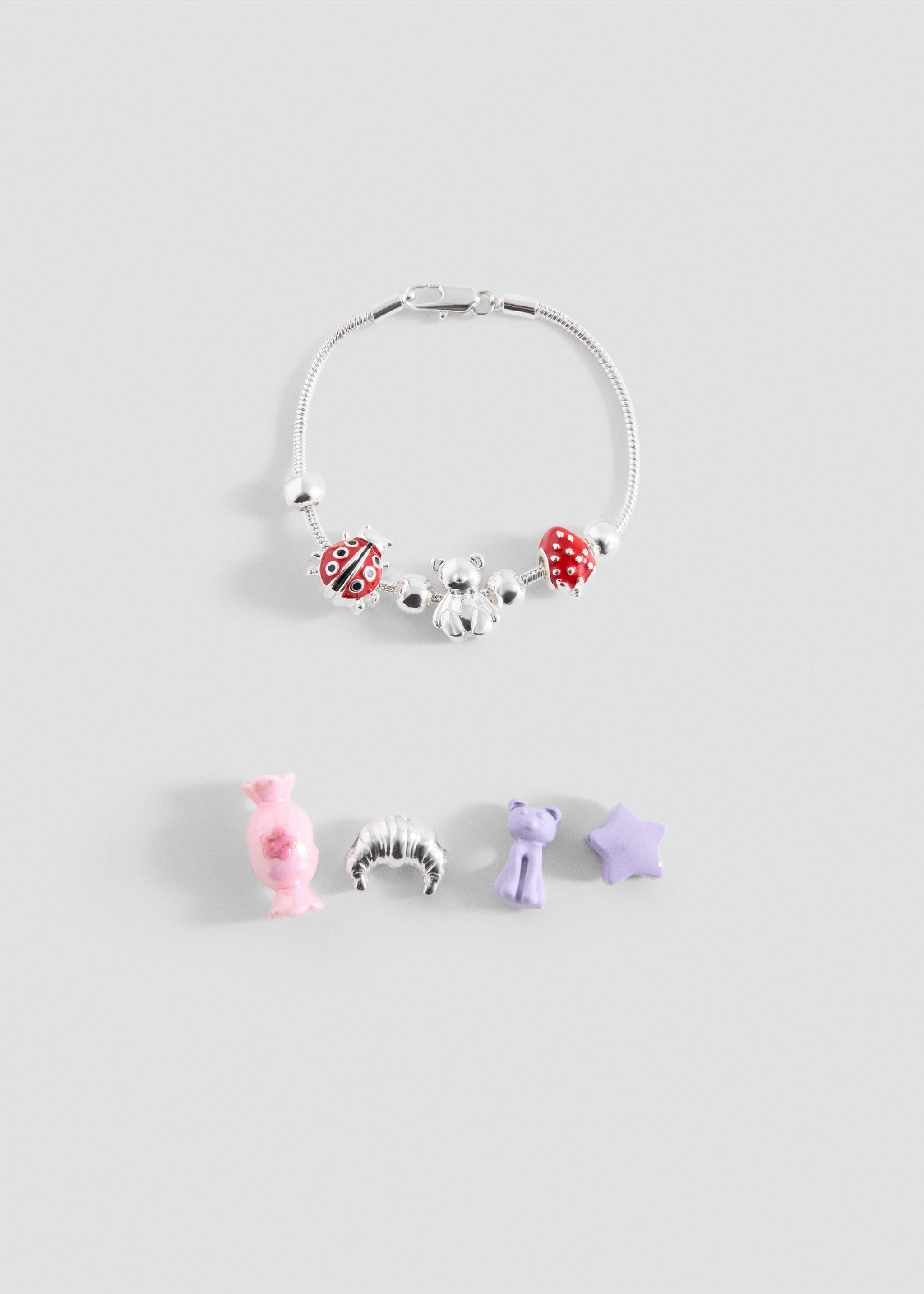 Mixed charms bracelet - Article without model, Silver. Ref: 27071226-00.
