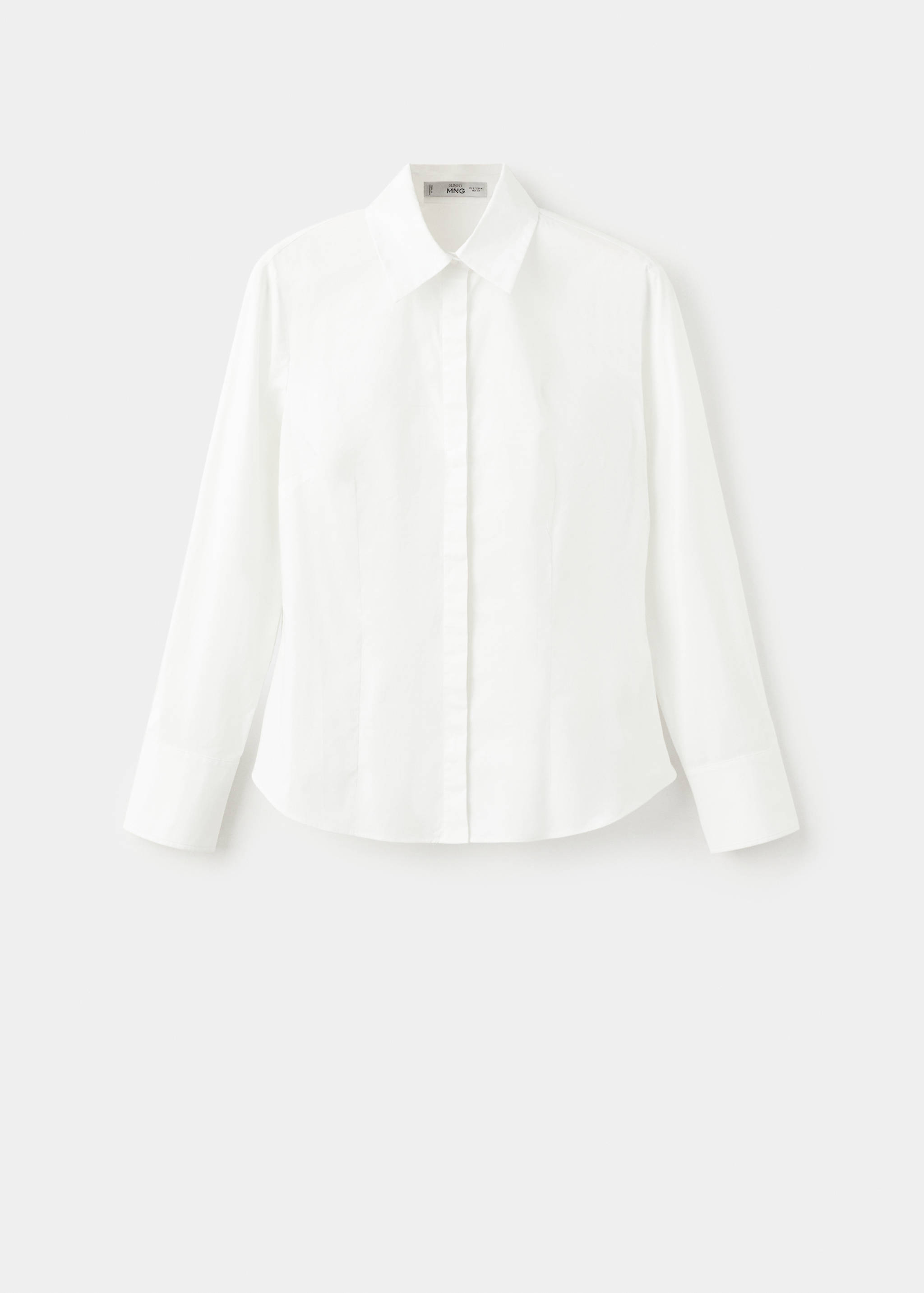 Slim-fit poplin shirt - Article without model