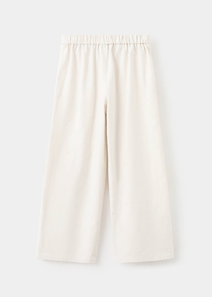 Linen-blend trousers — Beige