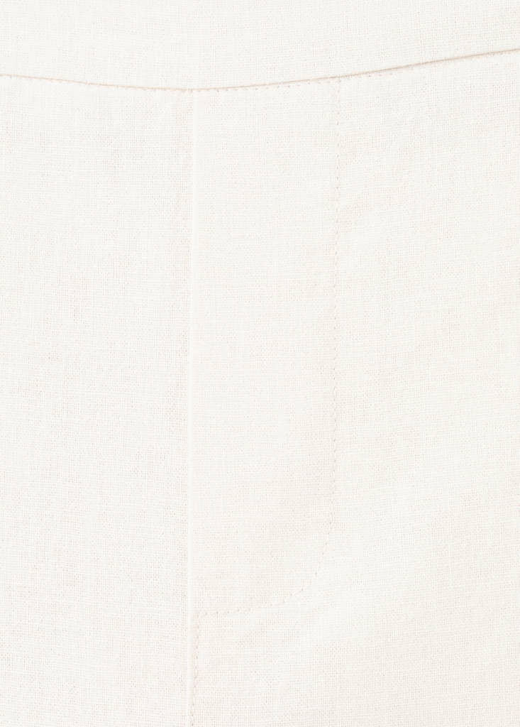 Linen-blend trousers — Beige