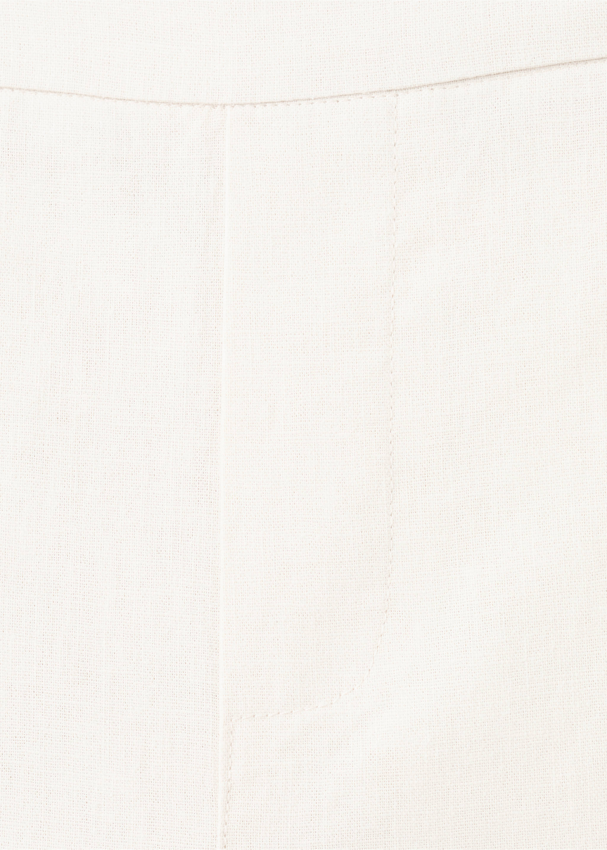 Linen-blend trousers - Details of the article 8, Beige. Ref: 27071229-00.