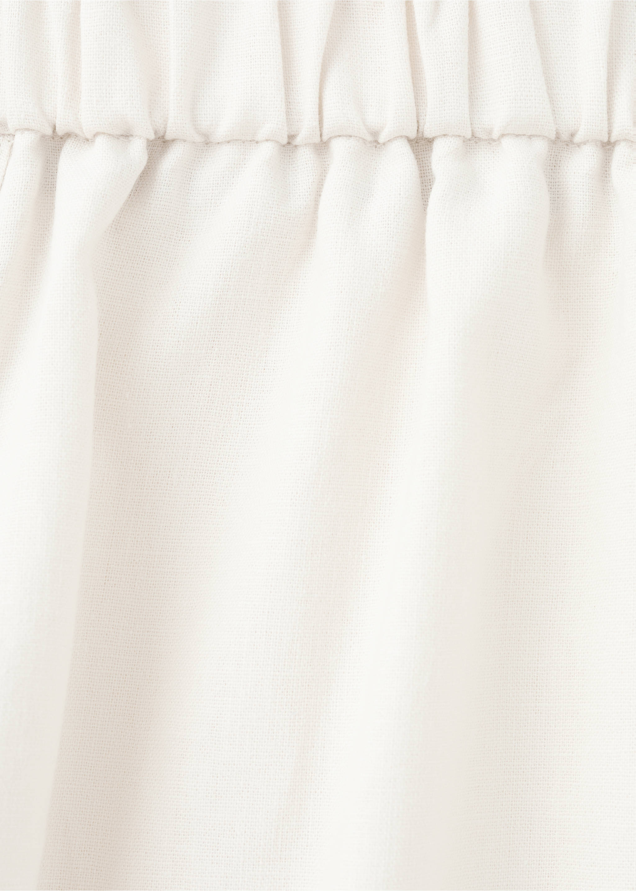 Linen-blend trousers - Details of the article 0, Beige. Ref: 27071229-00.