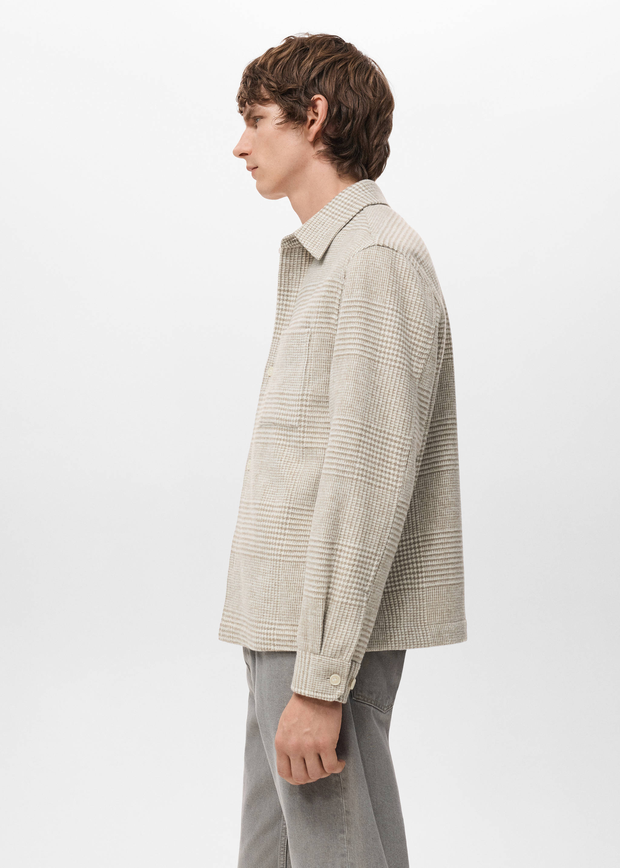 Surchemise laine mélangée carreaux - Détail de l'article 2