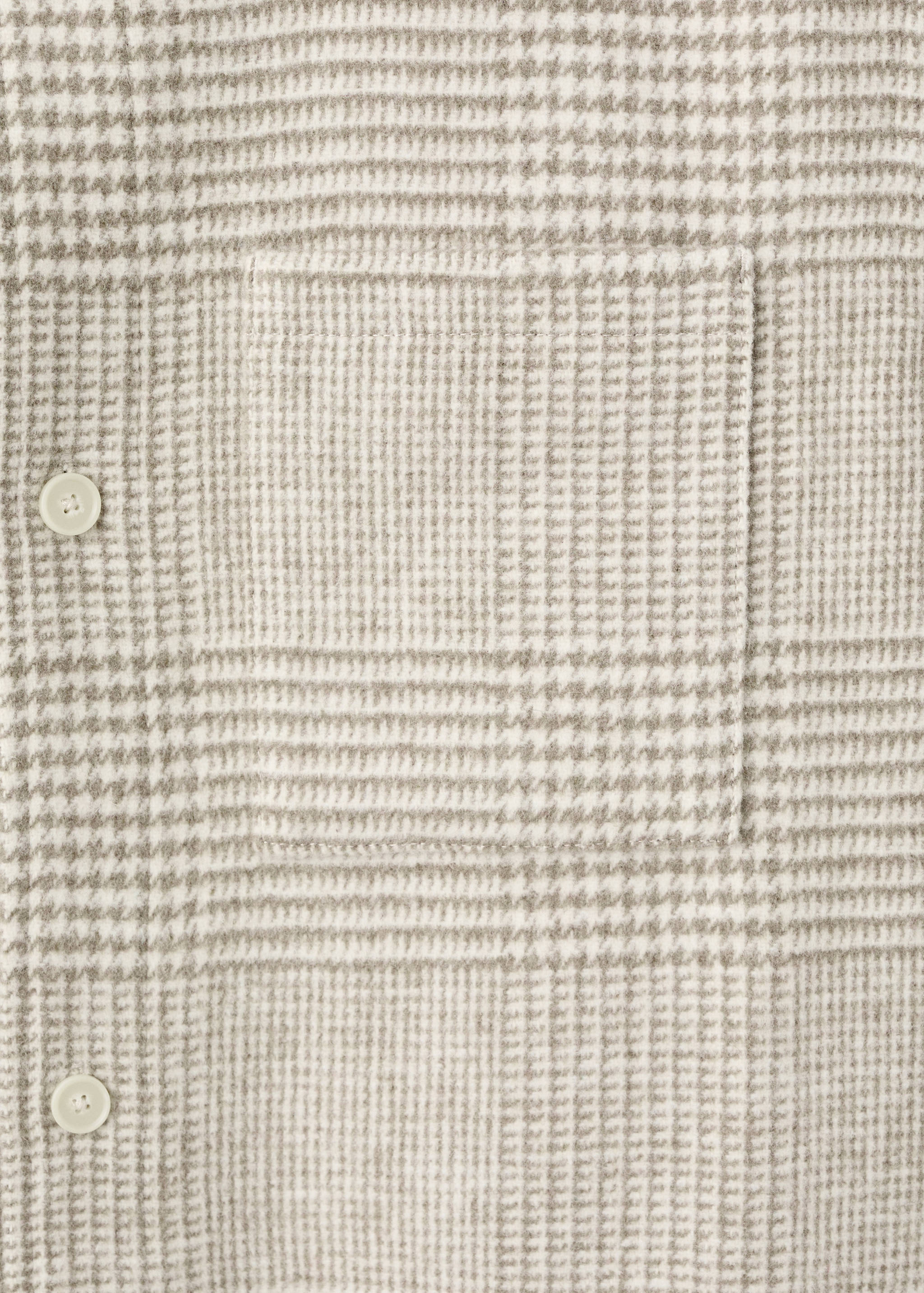 Surchemise laine mélangée carreaux - Détail de l'article 0