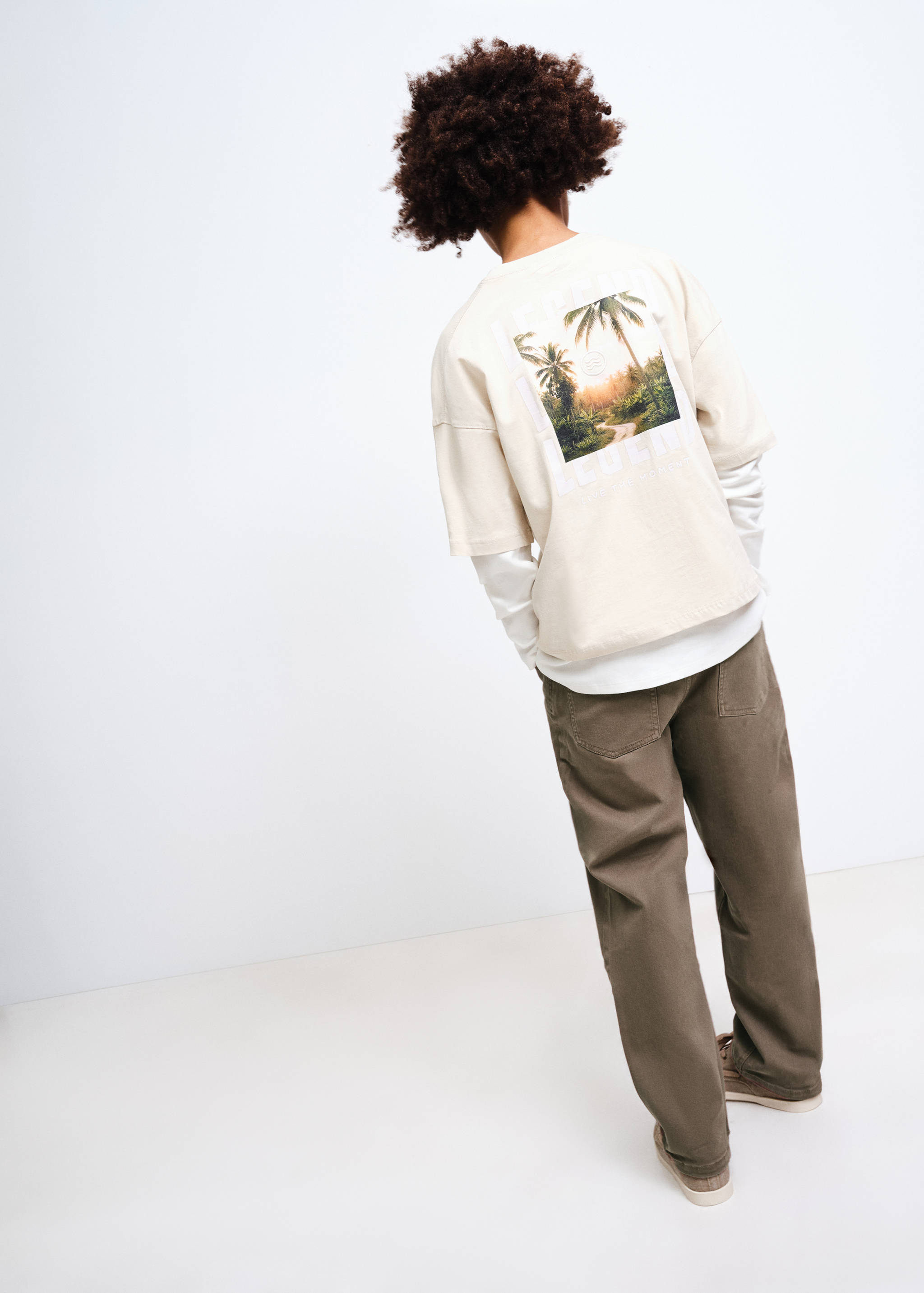 Jean droit coton - Plan moyen