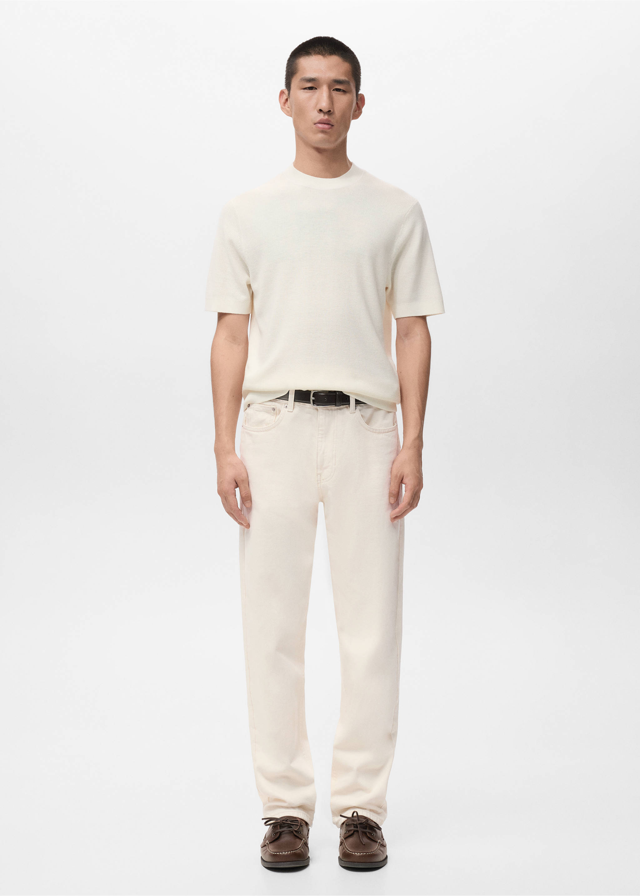 تي شيرت قطني محاك - رؤية عامة, سكري. Ref: 27071234-00.