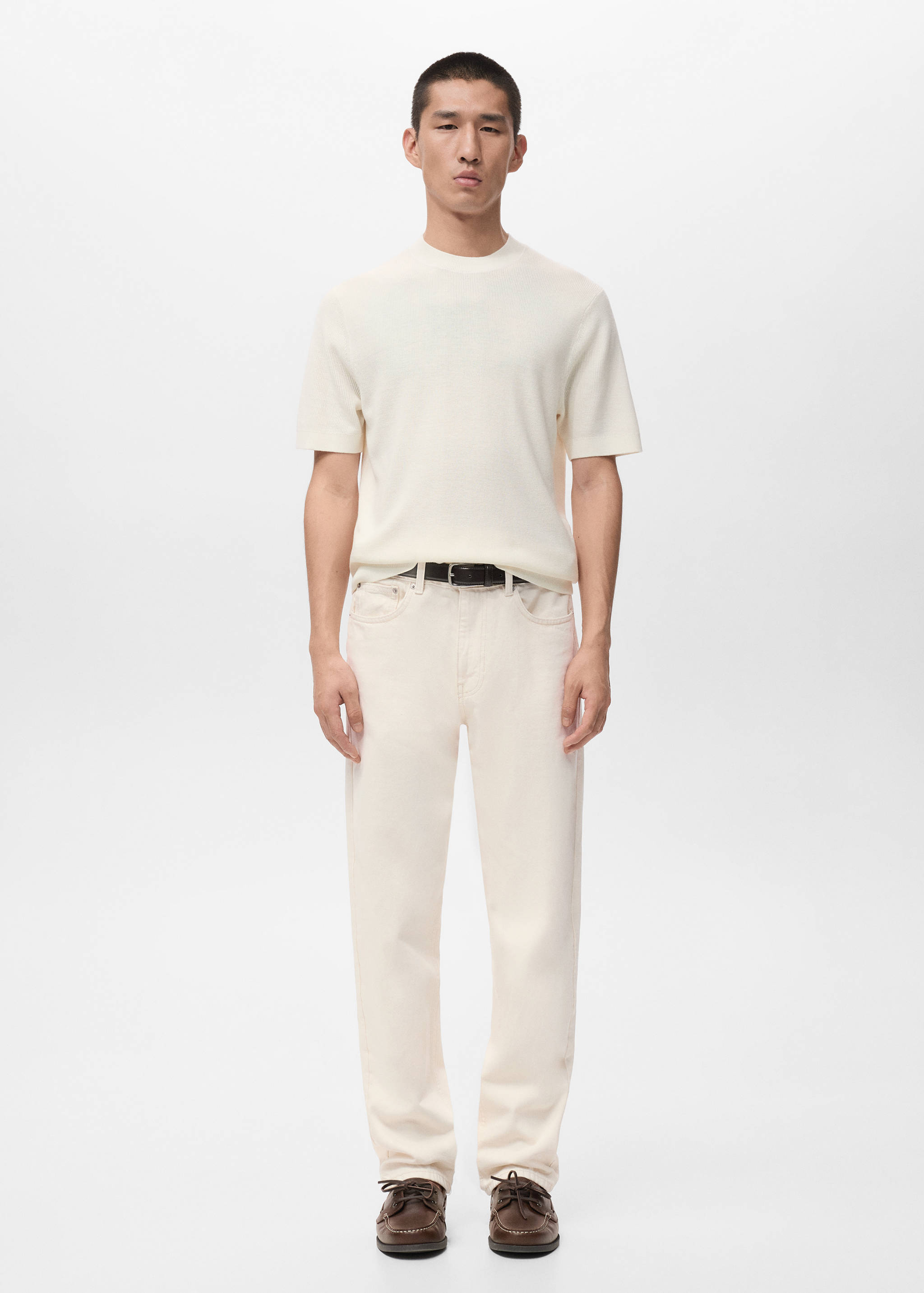 Knit cotton T-shirt - General plane