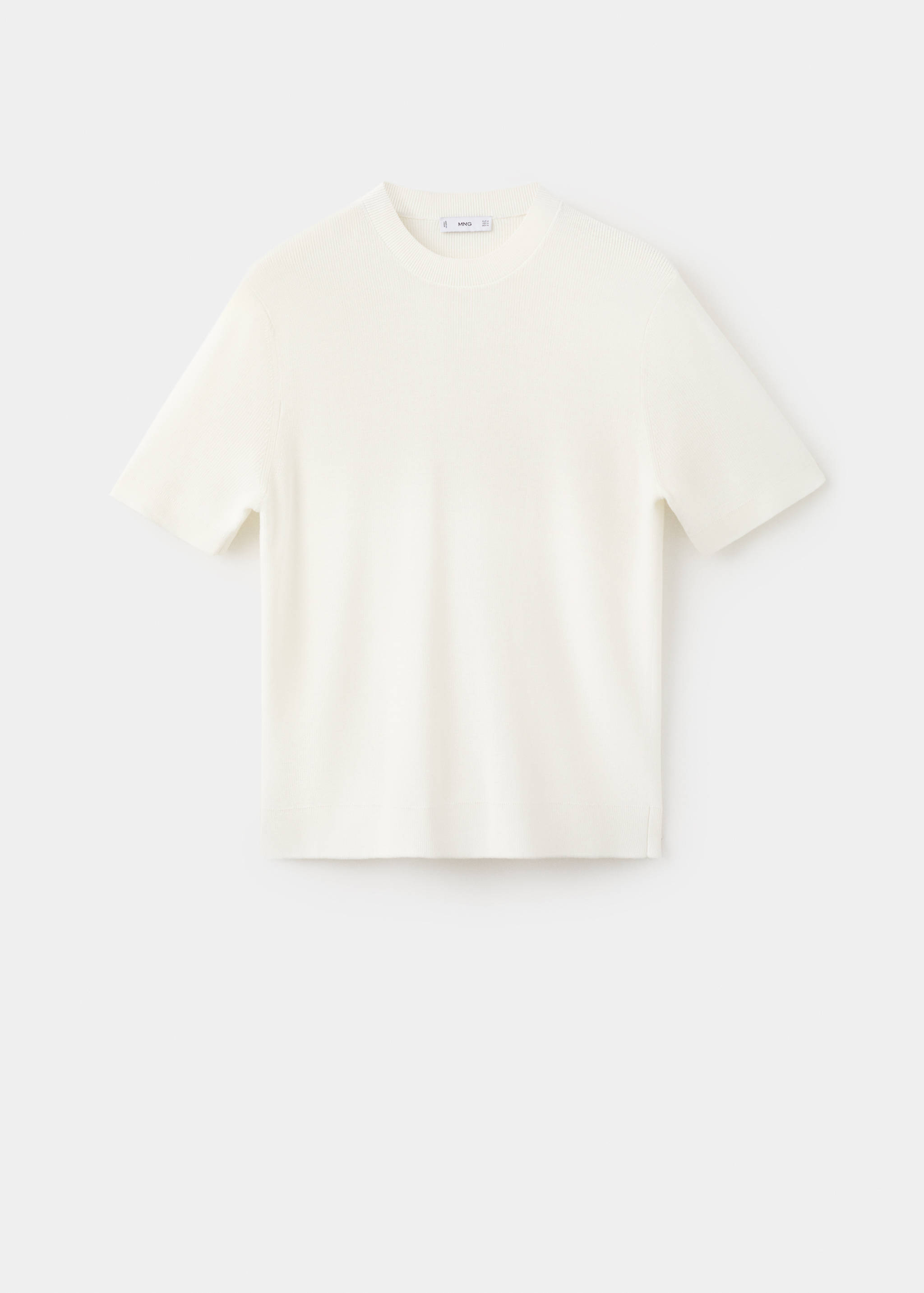 Knit cotton T-shirt - Article without model