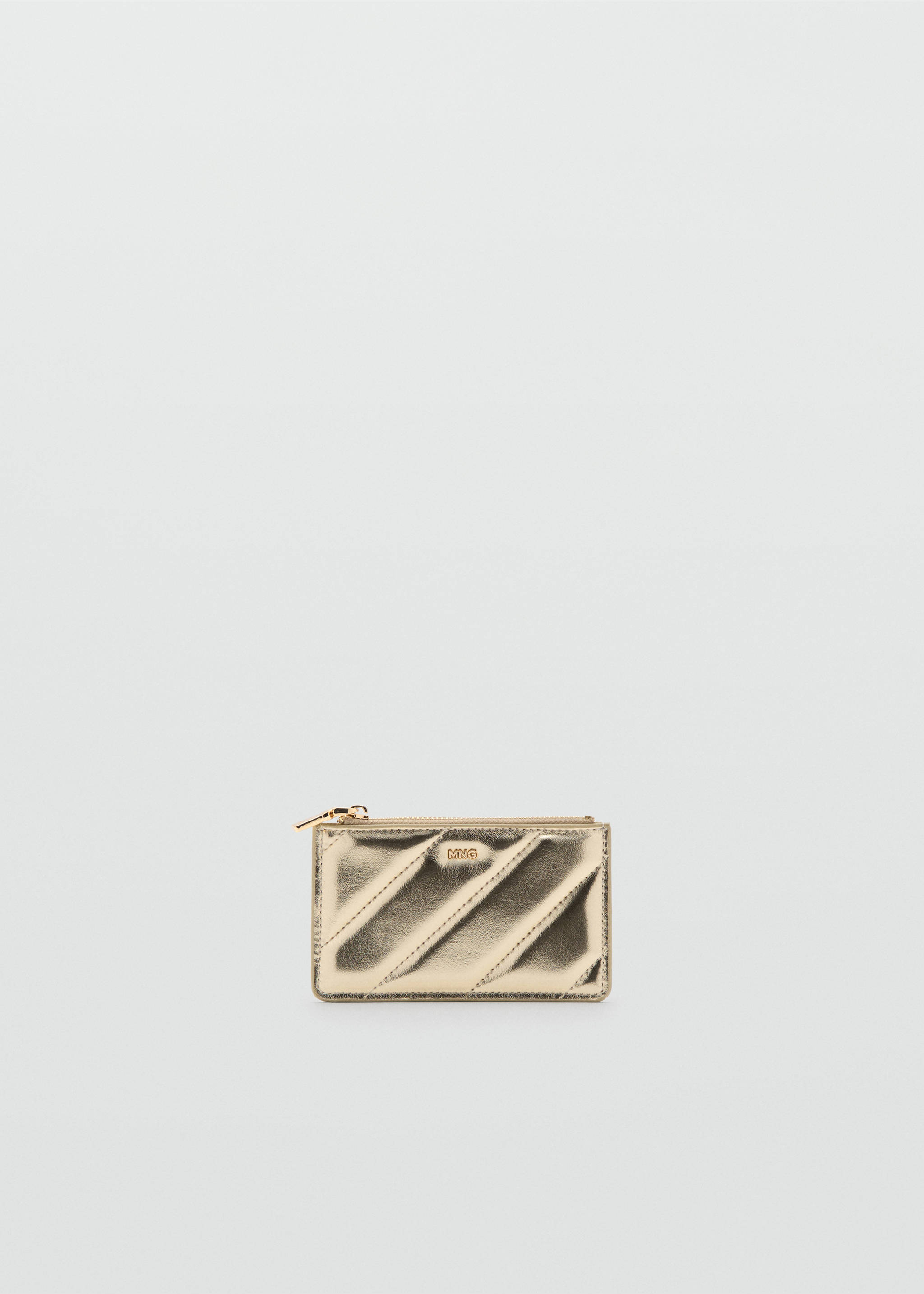 Small quilted wallet - Article without model, Gold. Ref: 27071237-00.