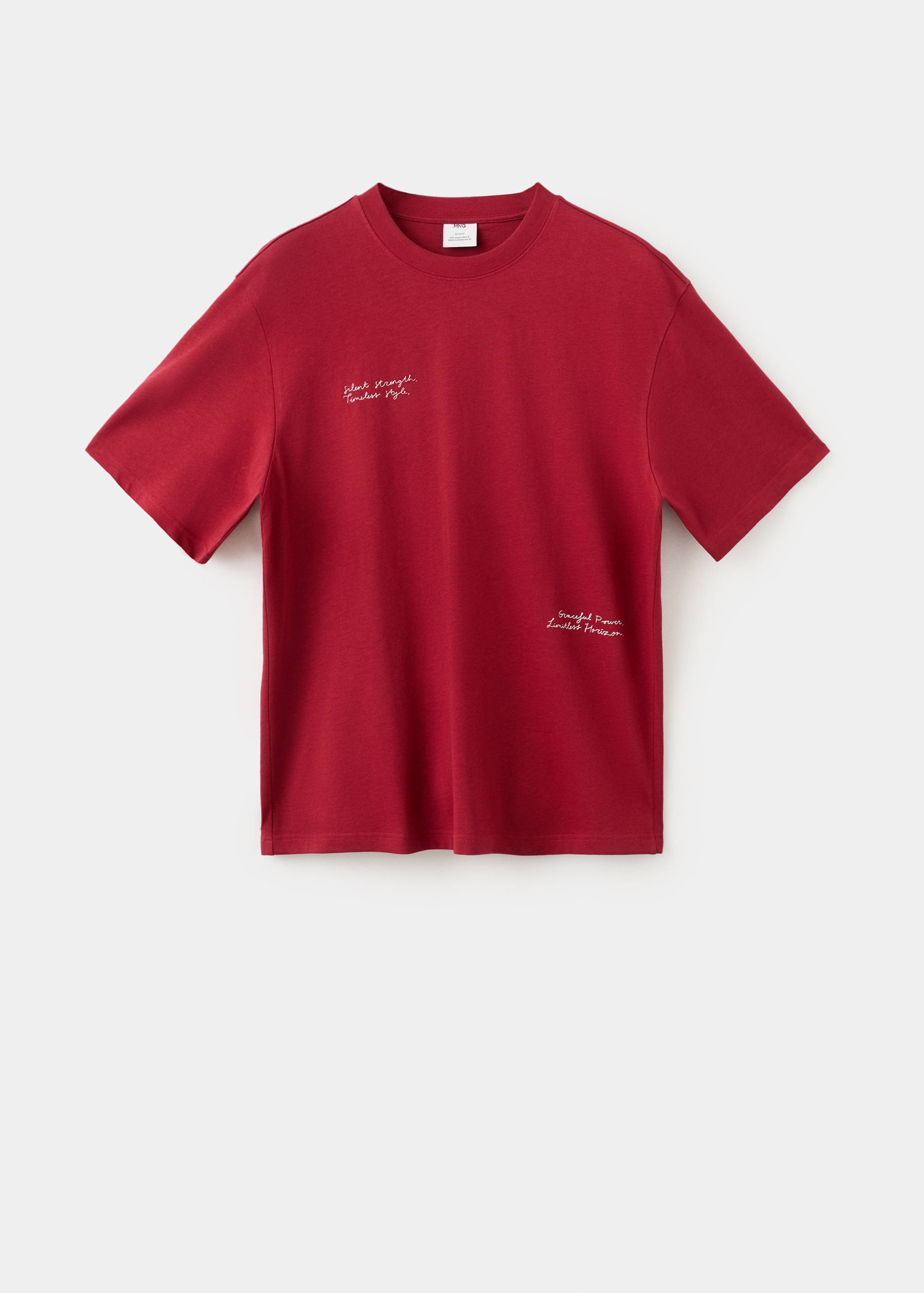 Text cotton T-shirt - Article without model