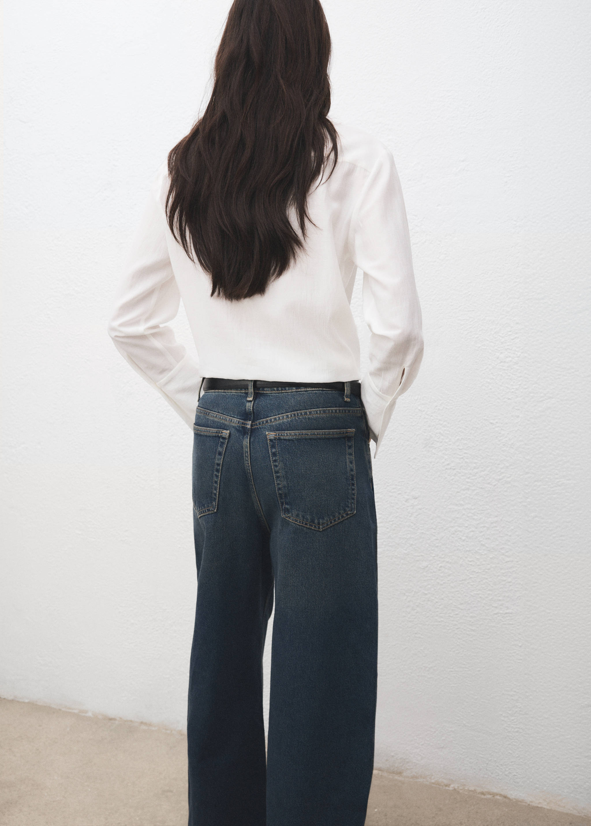 刺绣网眼衬衫 - null