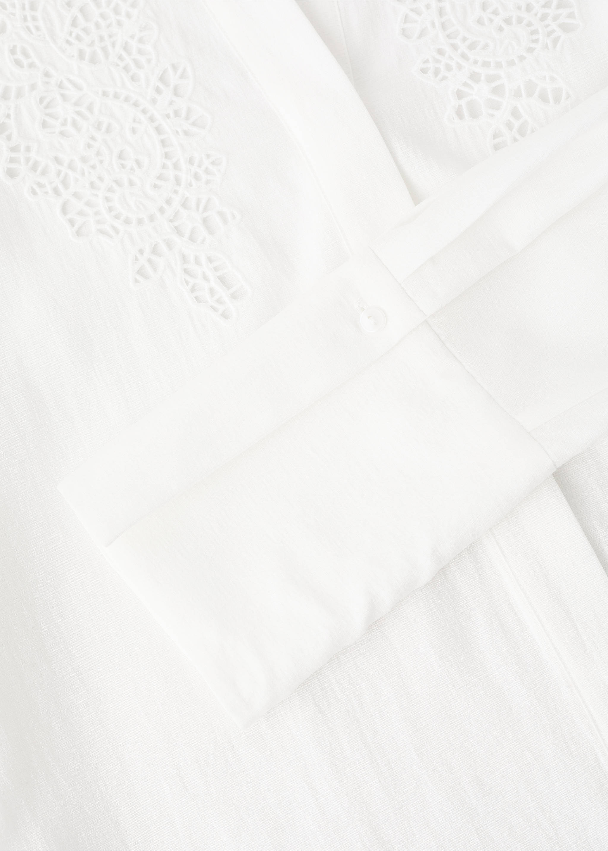 刺绣网眼衬衫 - null, 灰白. Ref: 27071241-00.