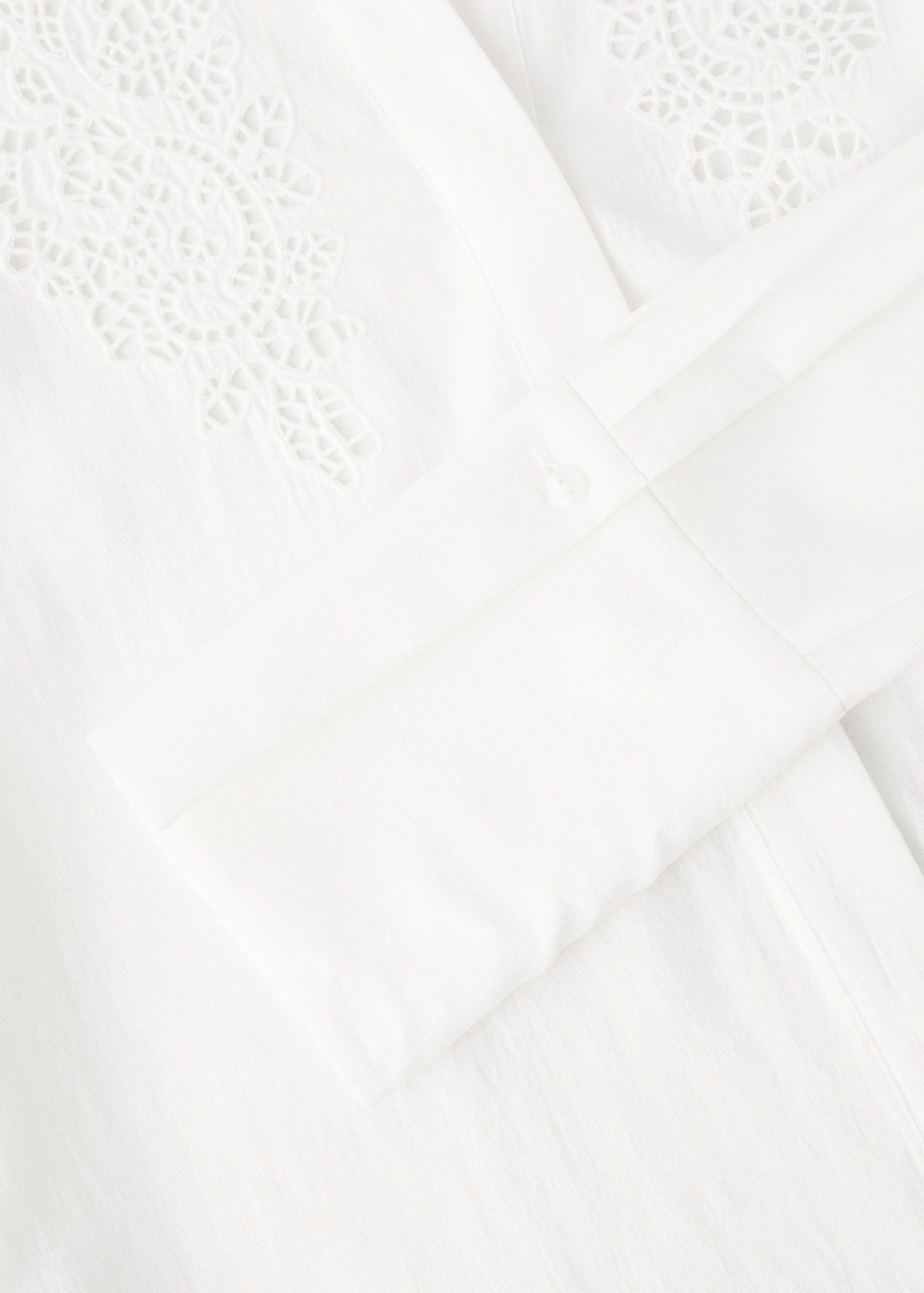 刺绣网眼衬衫 - null