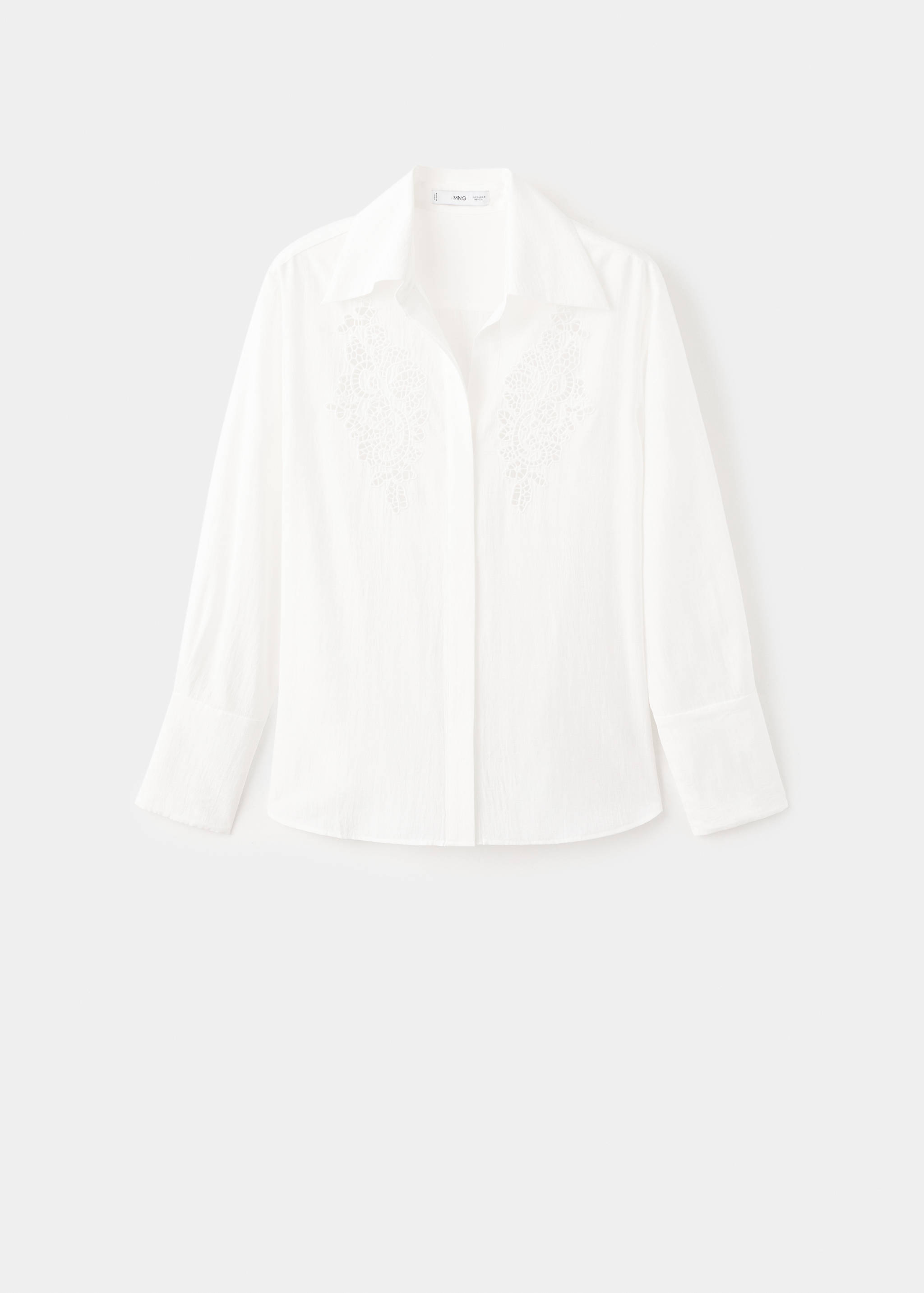 Embroidered openwork shirt - Article without model