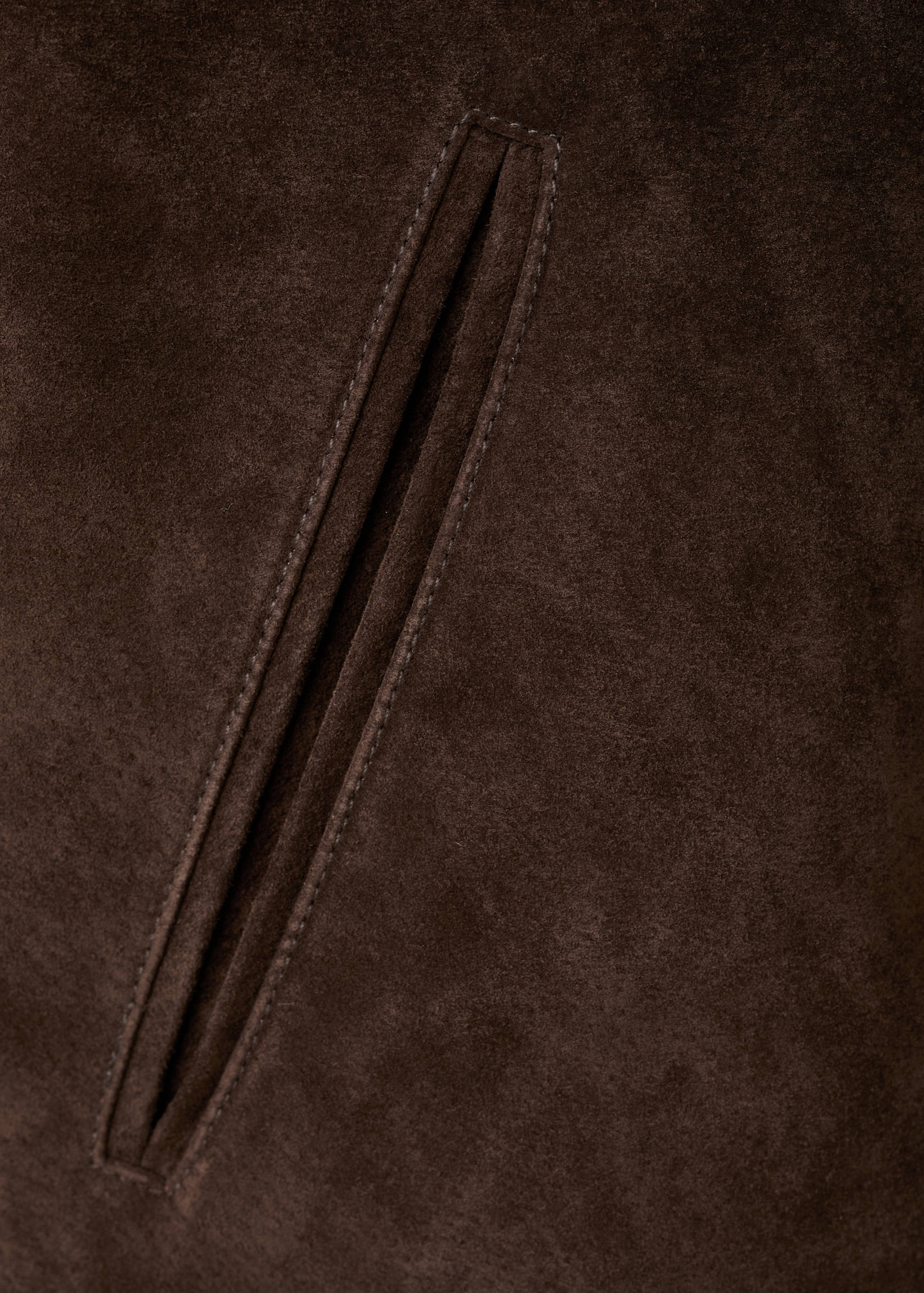 Combined leather and suede jacket - Details of the article 0