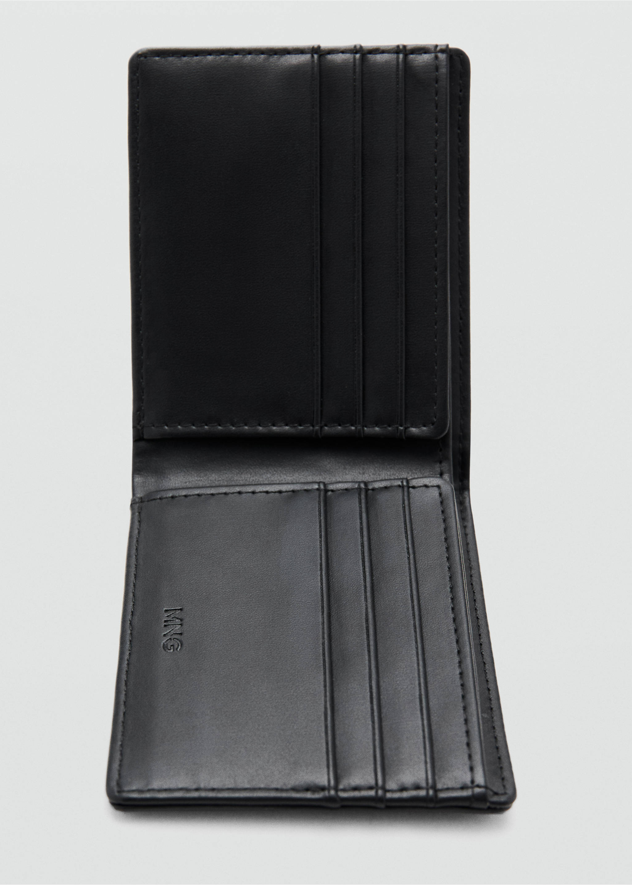 Cartera billetera efecto abatanado - Detalle del artículo 1, Negro. Ref: 27071245-00.