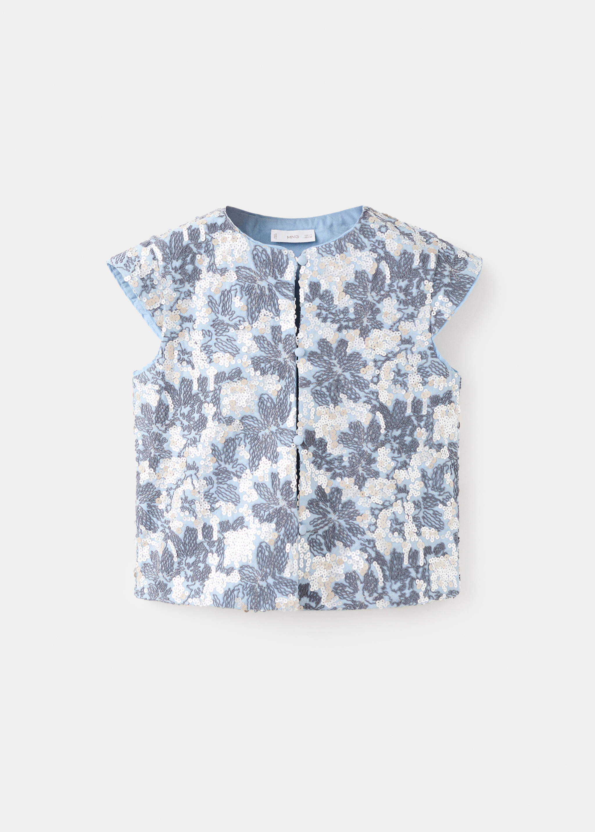 Sequin embroidered gilet - Article without model