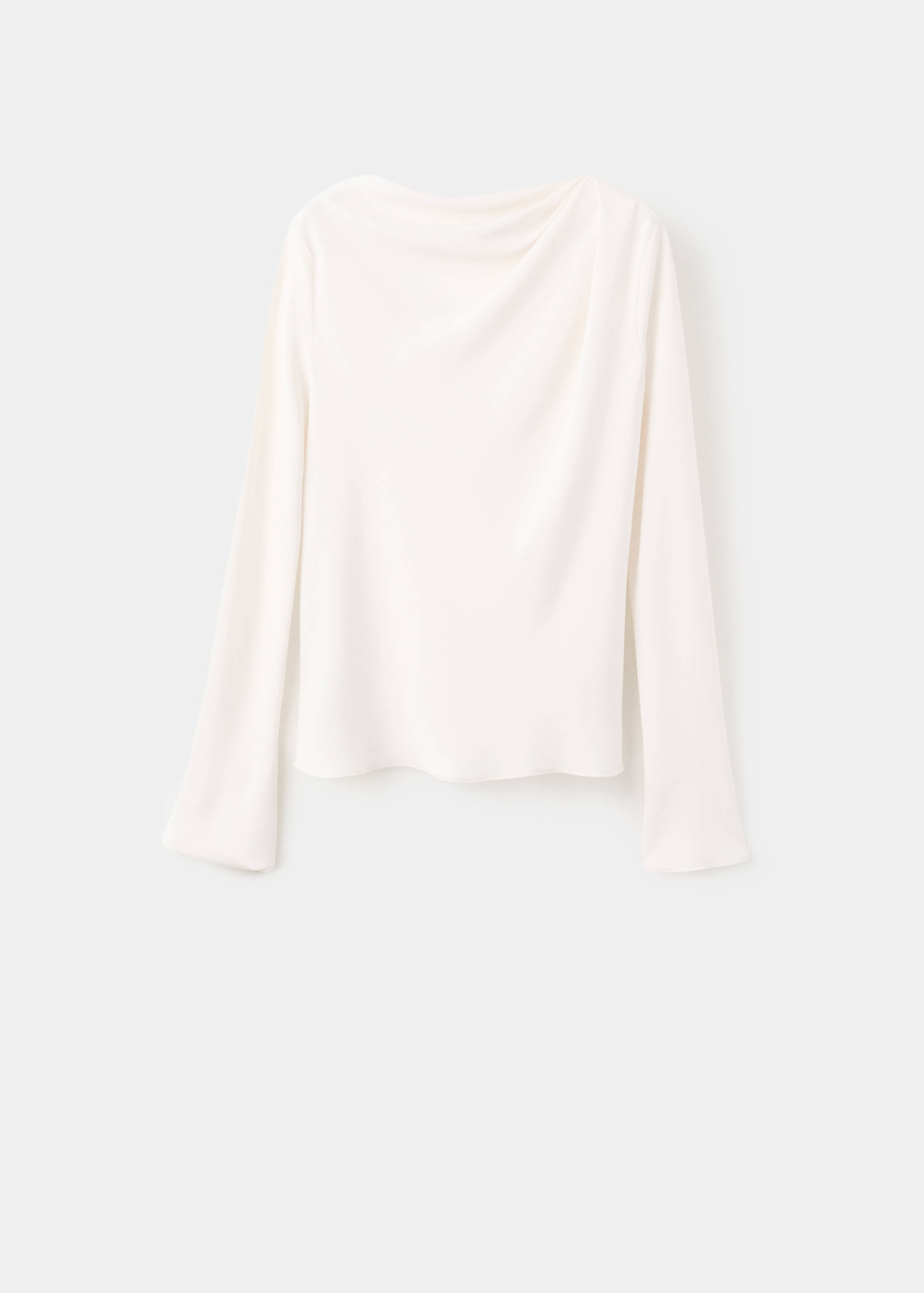 Draped boat-neck blouse - Article without model