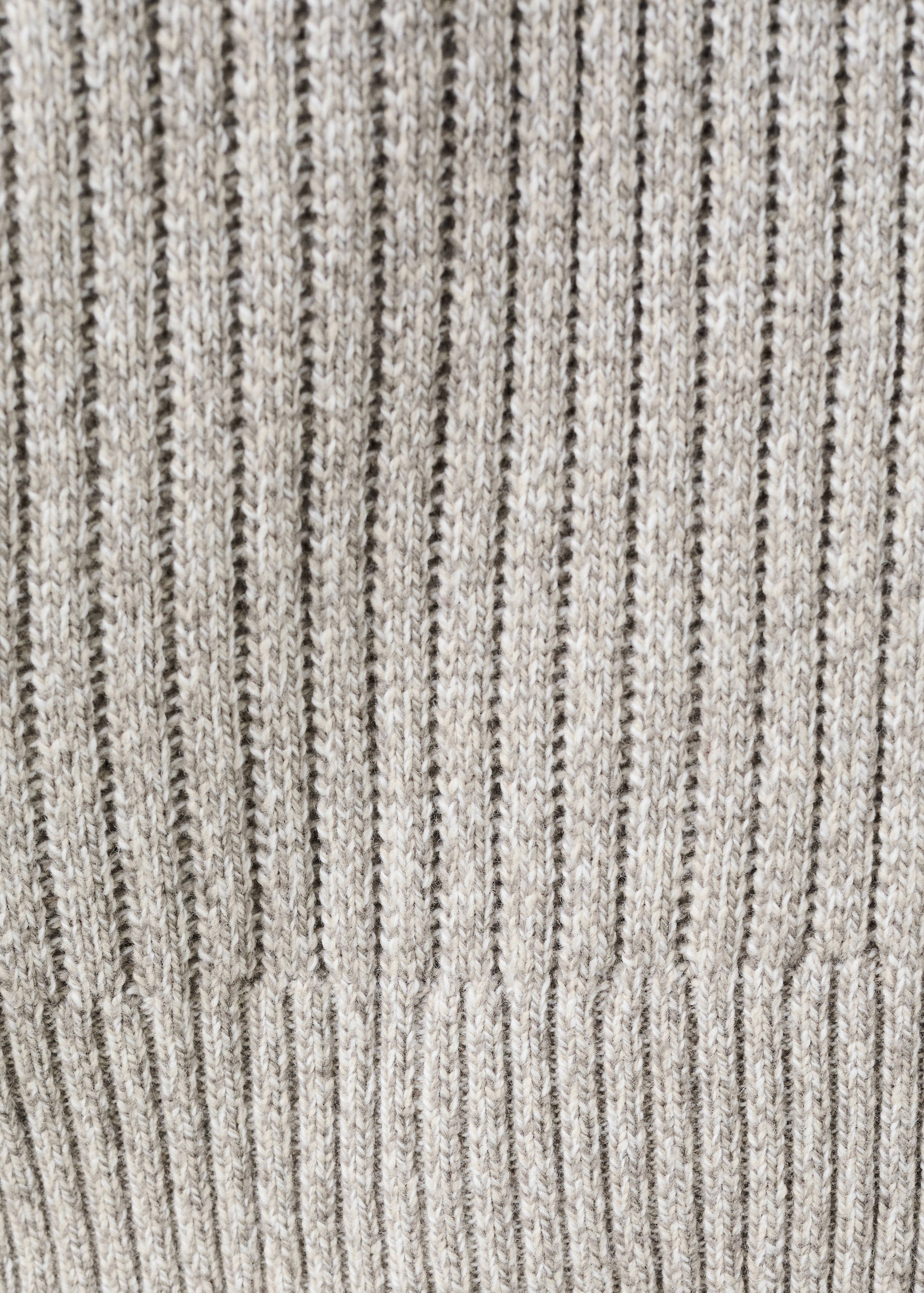 Wool-blend ribbed cardigan - Details of the article 0