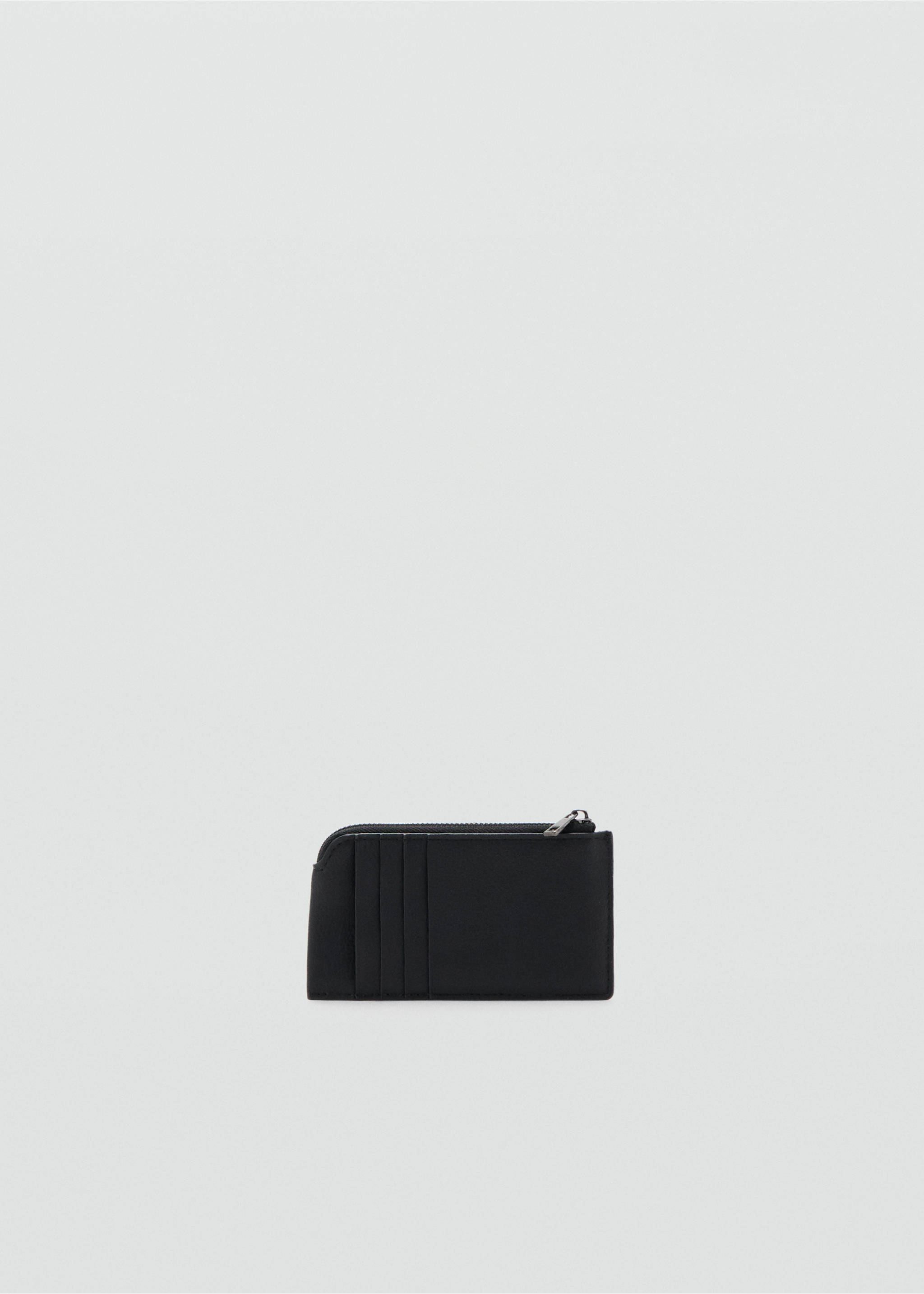 Monedero efecto piel - Plano medio, Negro. Ref: 27071252-00.