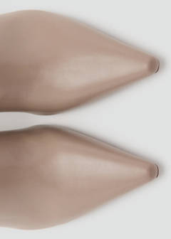 Ankle boots with block heel — Ecru 4