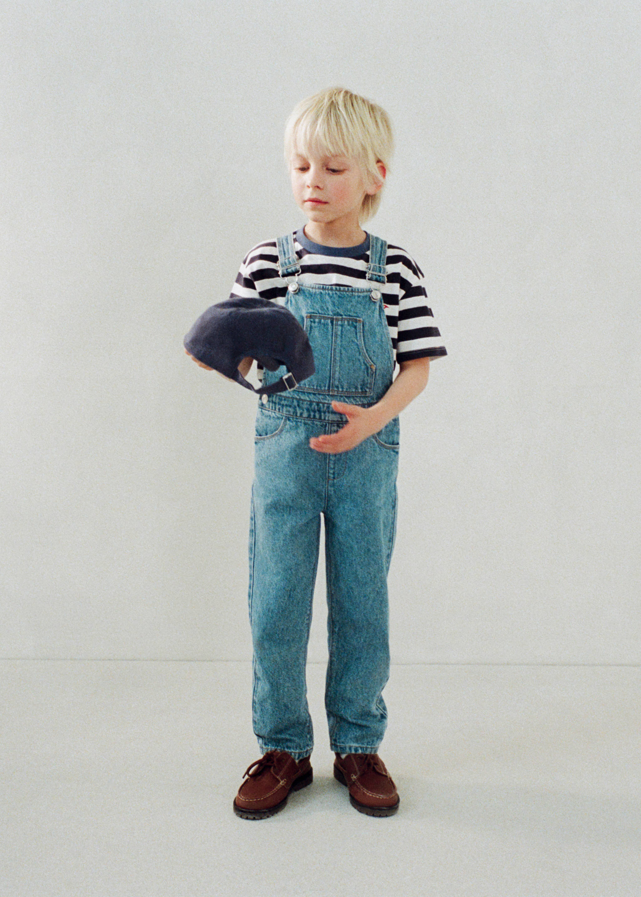 Long denim dungarees - Details of the article 5
