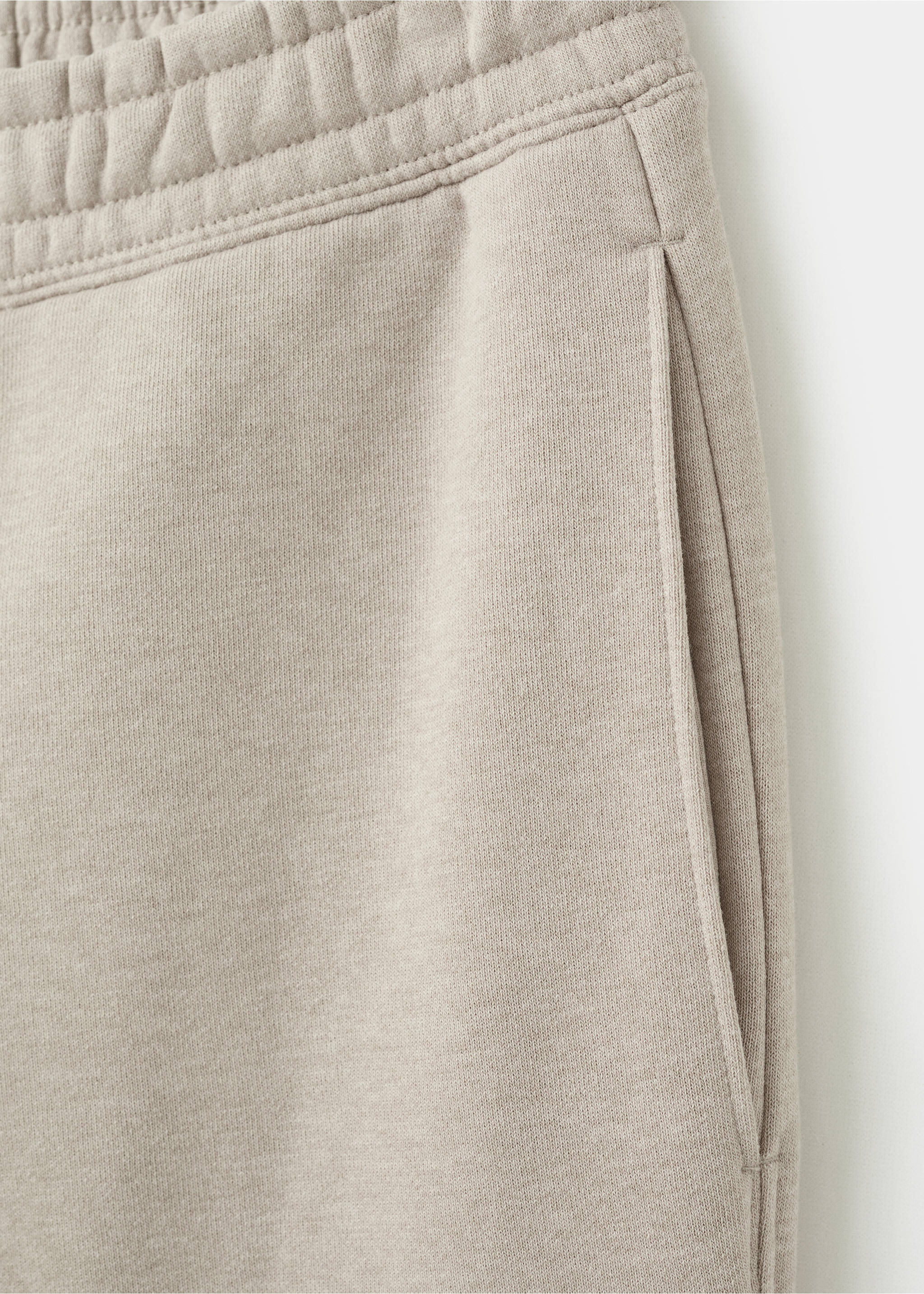 Хлопковые джоггеры с эластичным поясом - Деталь изделия 8, Песочный. Ref: 27071258-00.