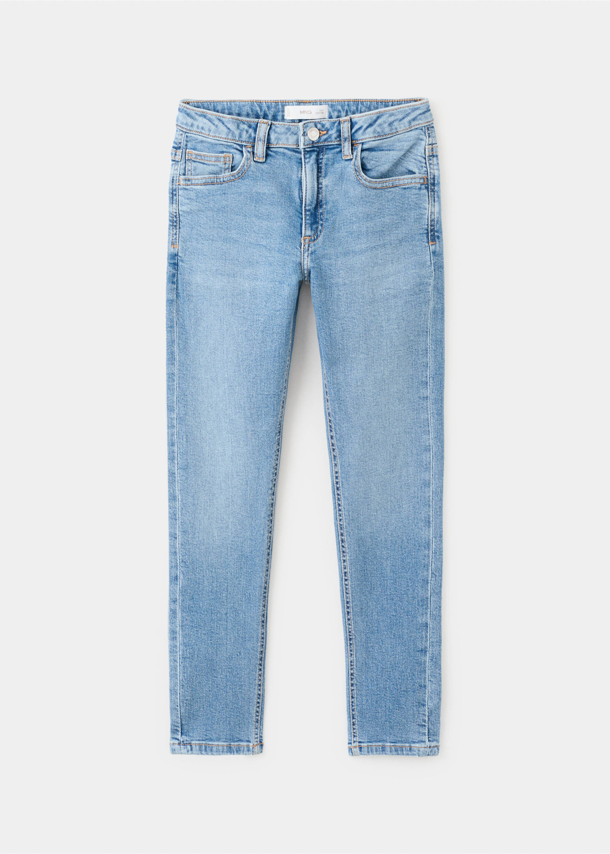 Jeans slim tiro medio - Artículo sin modelo, Azul medio. Ref: 27071259-00.