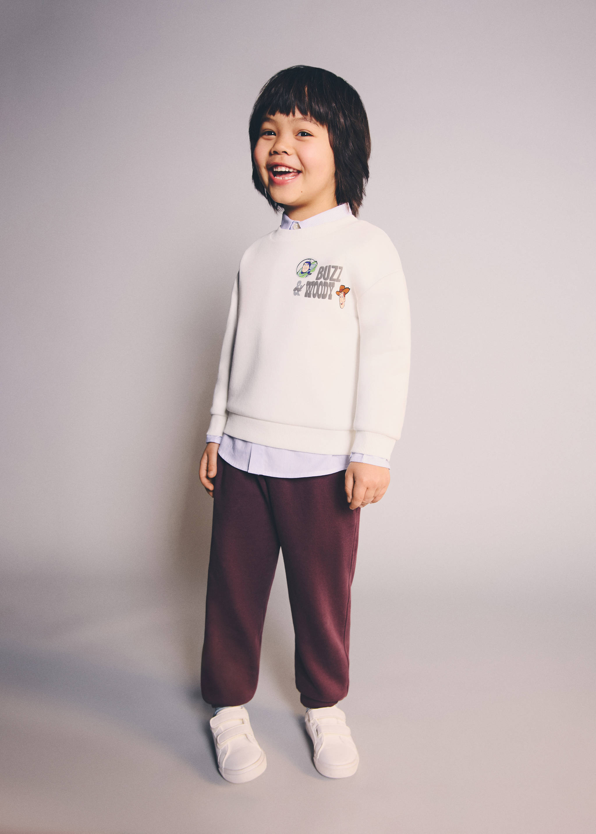 Cotton jogger-style trousers - General plane